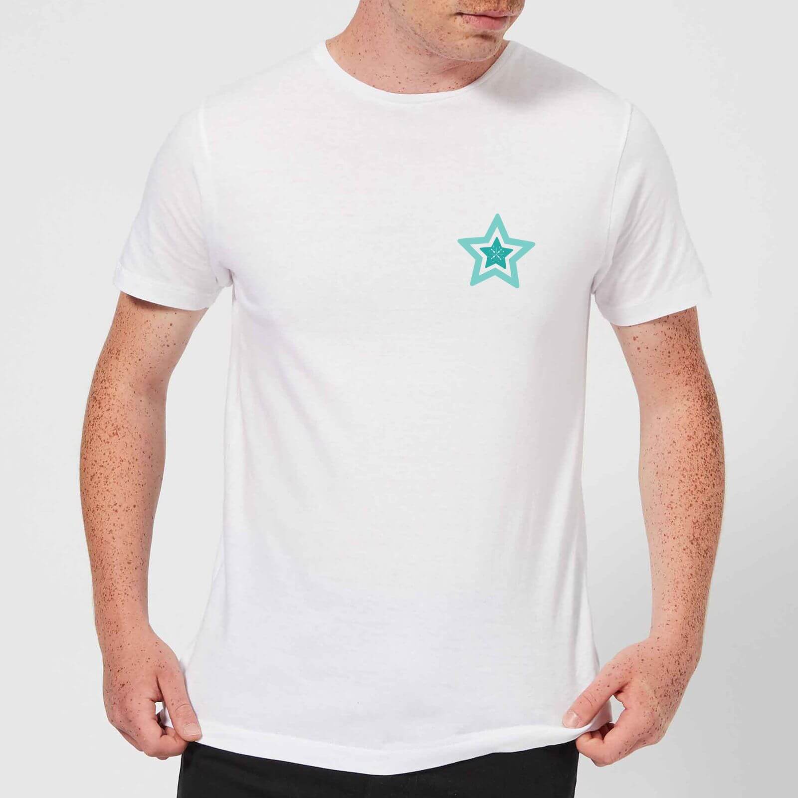 Pocket Star Men's T-Shirt - White - XS - White