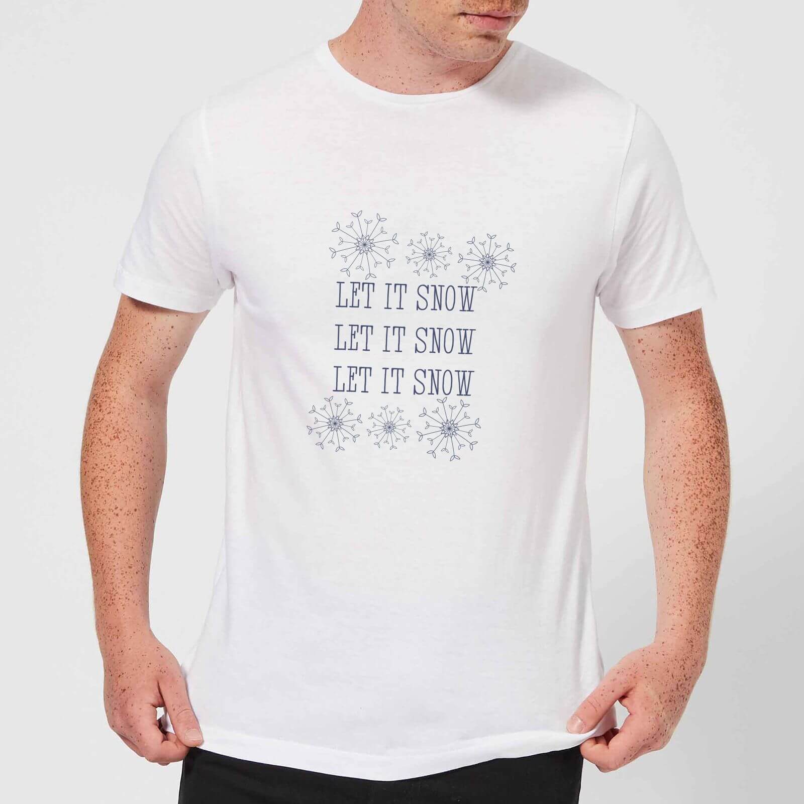 Let it Snow Men's T-Shirt - White - XS - White