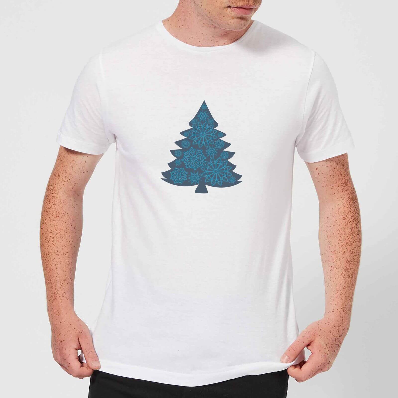 Snowflake tree Men's T-Shirt - White - XS - White