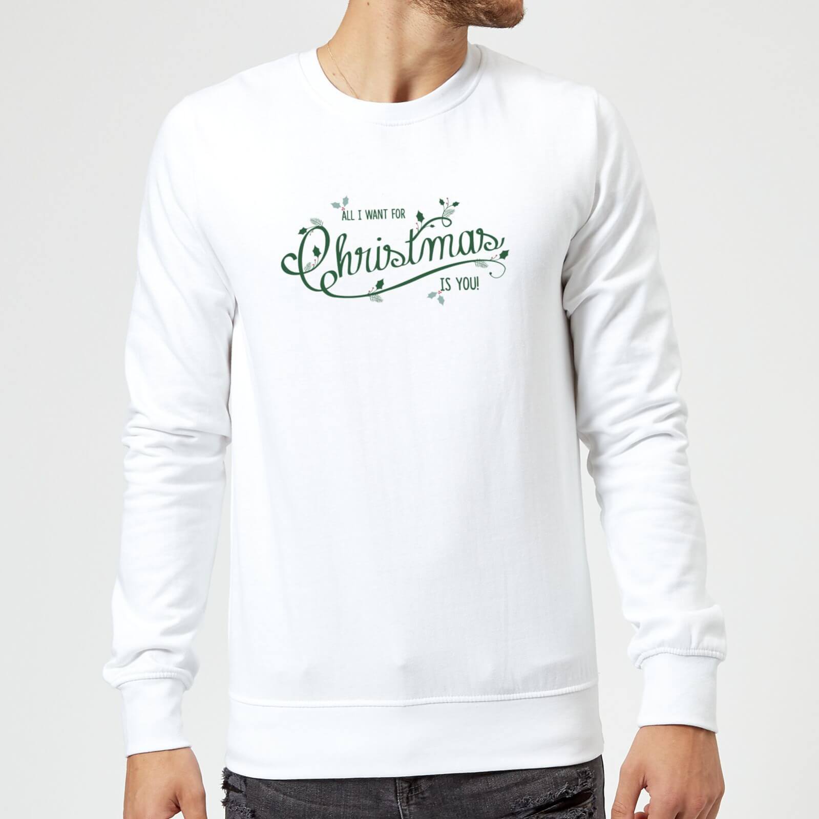 All I want for christmas Sweatshirt - White - S - White