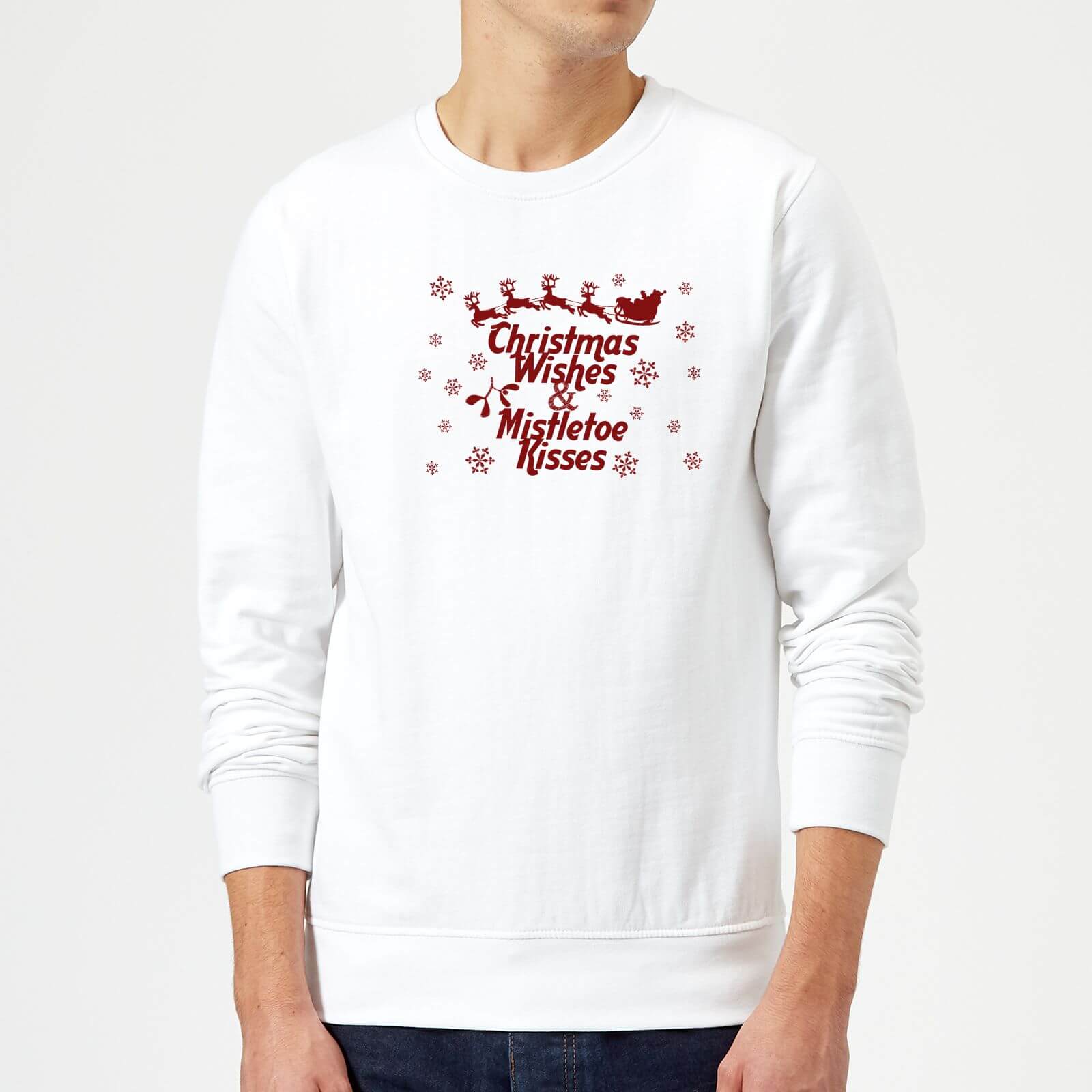 Christmas wishes Sweatshirt - White - S - White