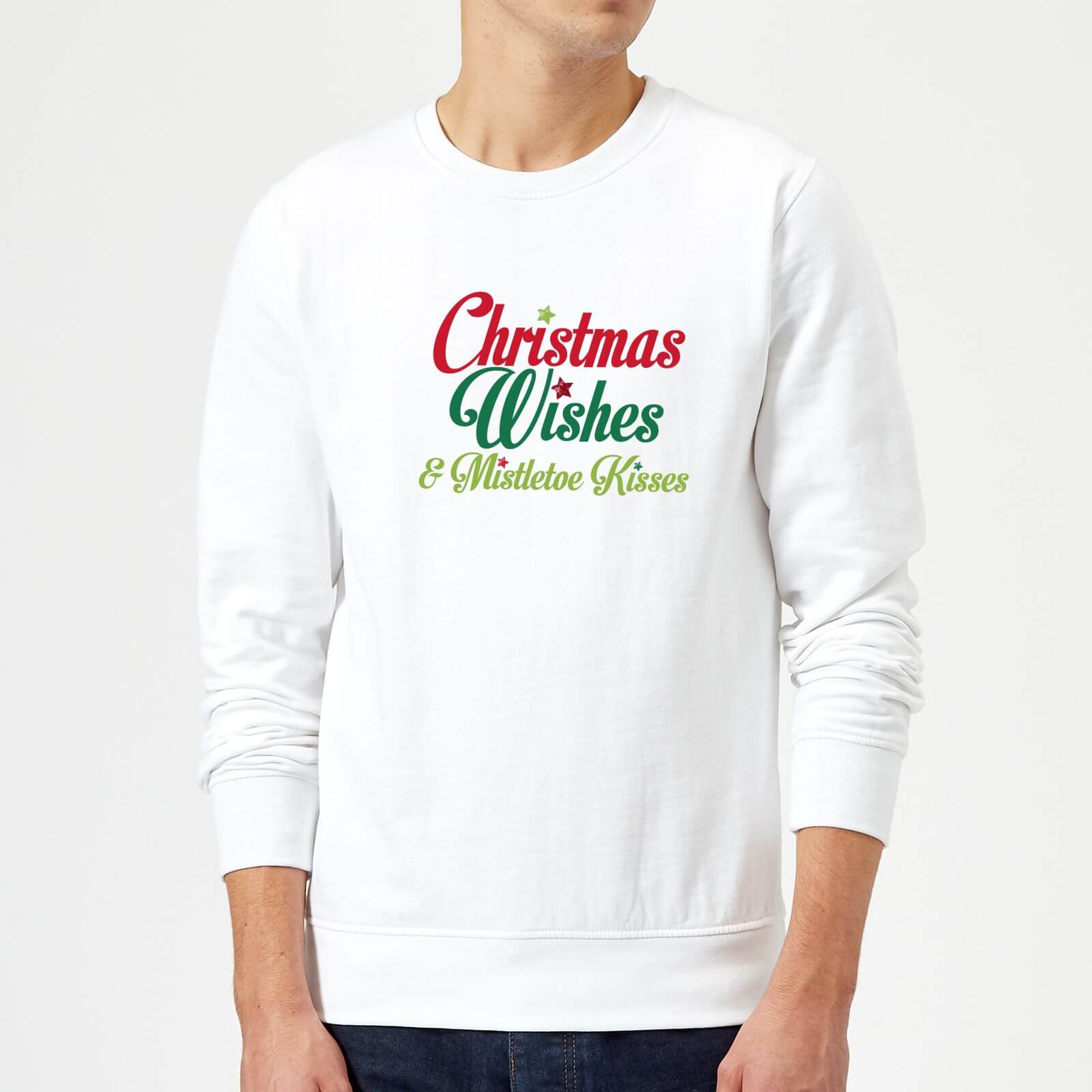 Mistletoe Kisses Sweatshirt - White - S - White