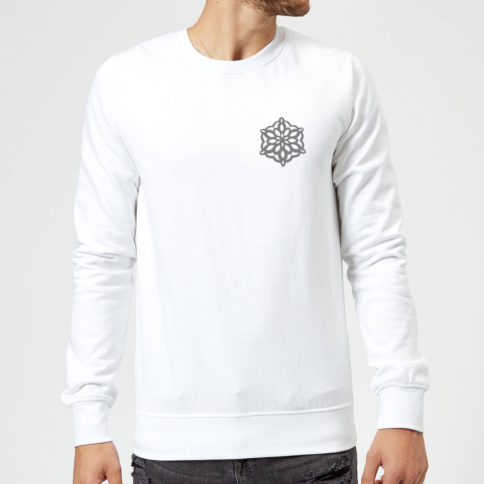 Snow flake Sweatshirt - White - S - White