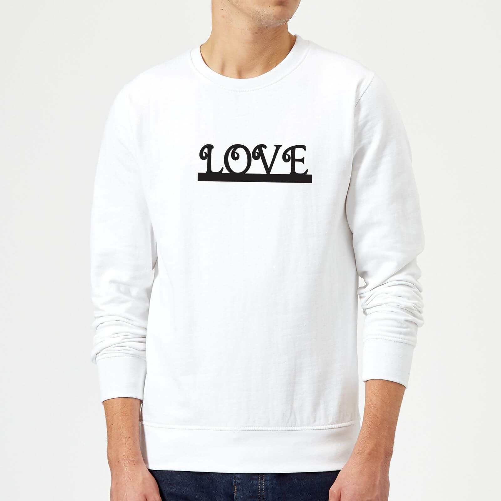 Love Sweatshirt - White - S