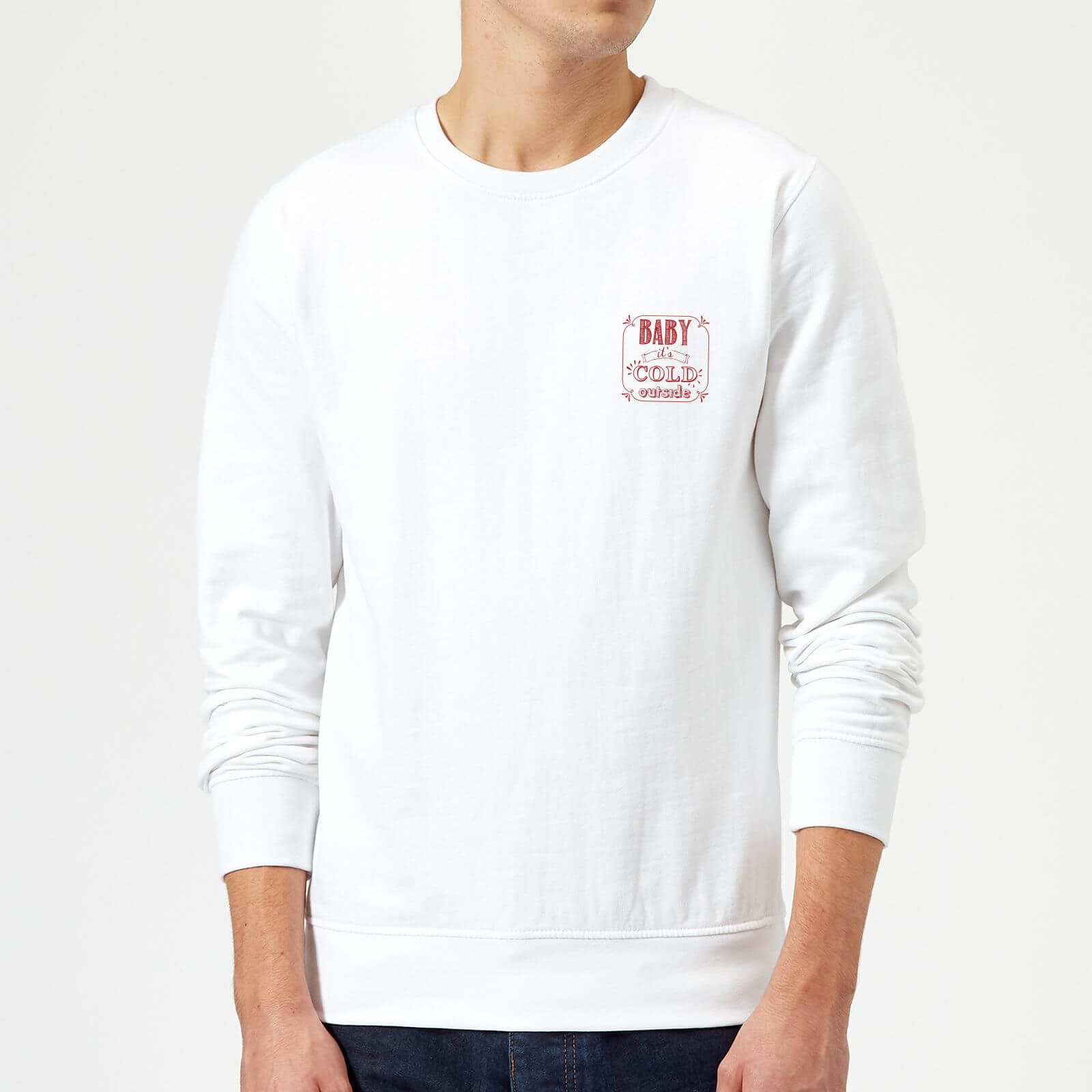 Baby its cold outside Sweatshirt - White - S - White