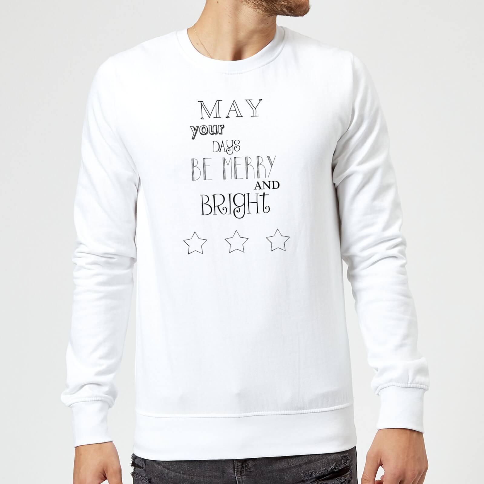 Merry Days Sweatshirt - White - L - White