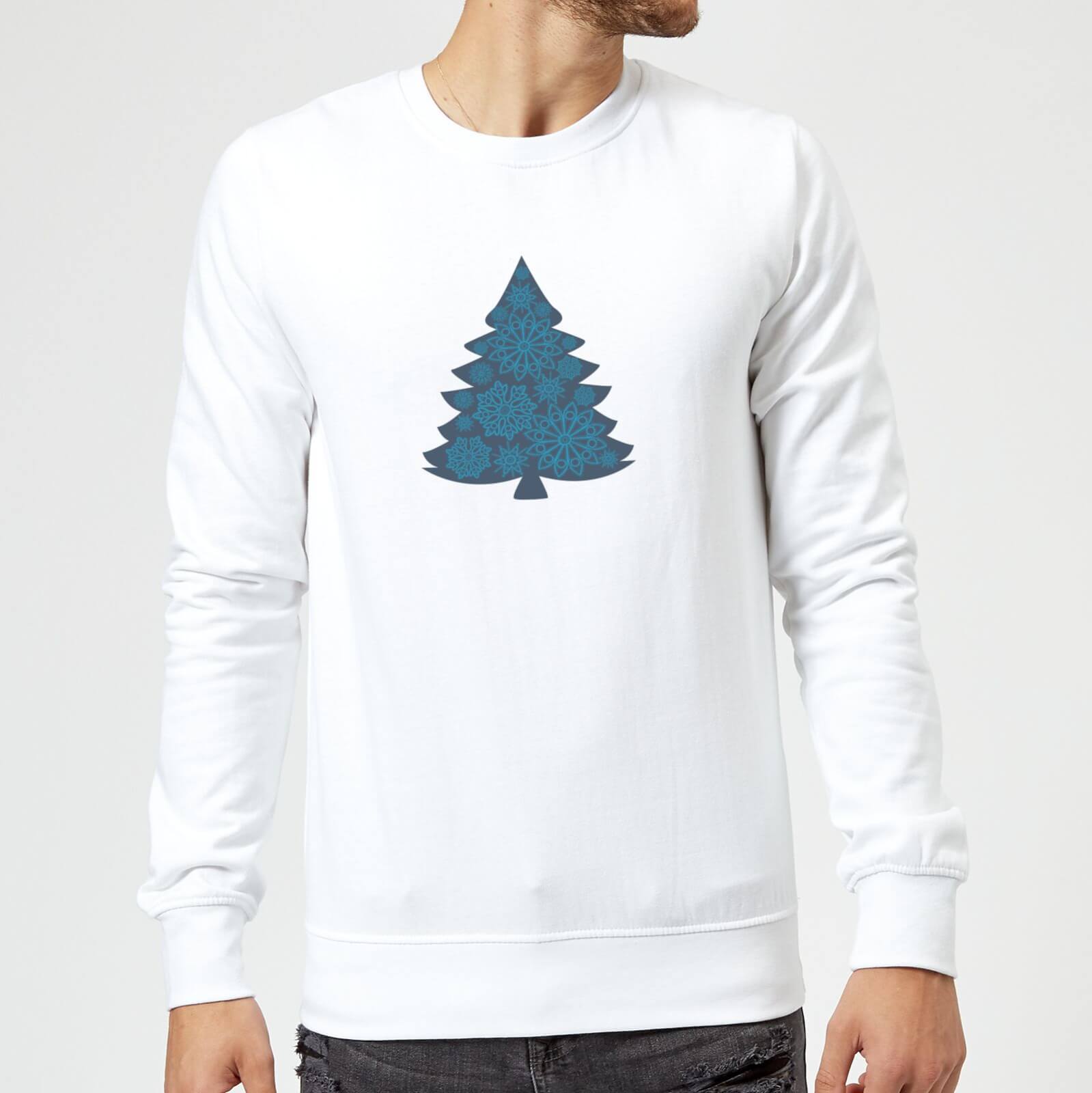 Snowflake tree Sweatshirt - White - XXL - White