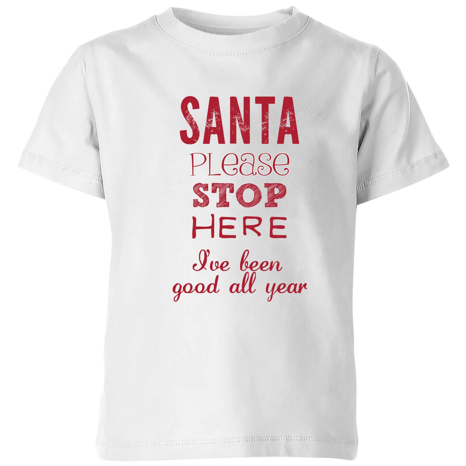 Please santa Kids' T-Shirt - White - 3-4 Years