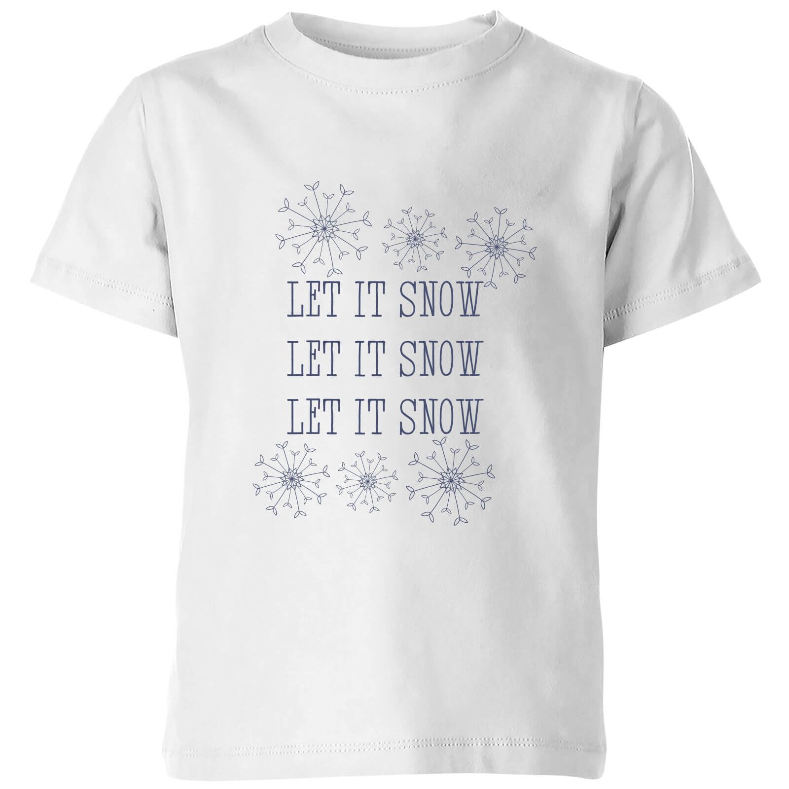 Let it Snow Kids' T-Shirt - White - 3-4 Years - White
