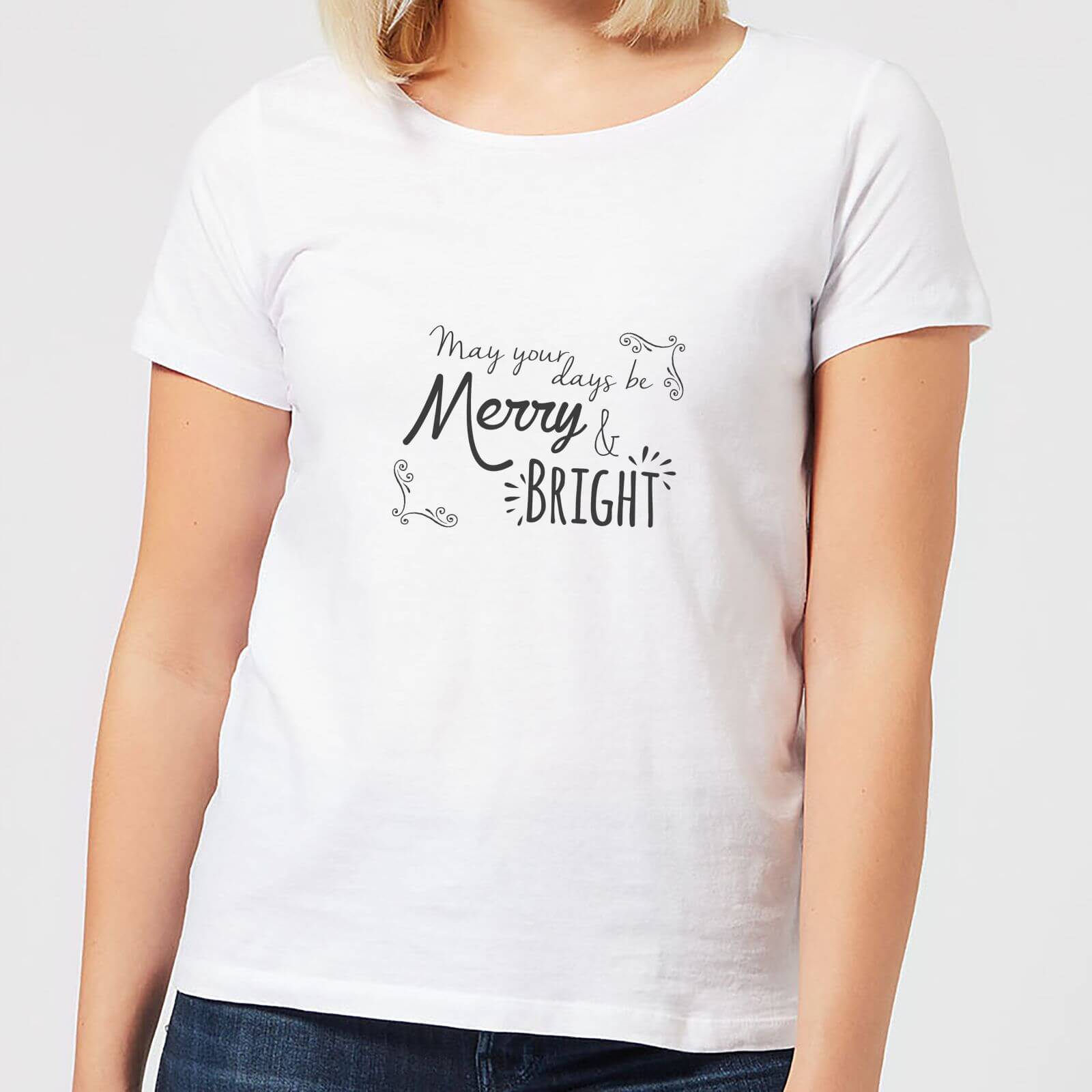 Merry & Bright Days Women's T-Shirt - White - S - White