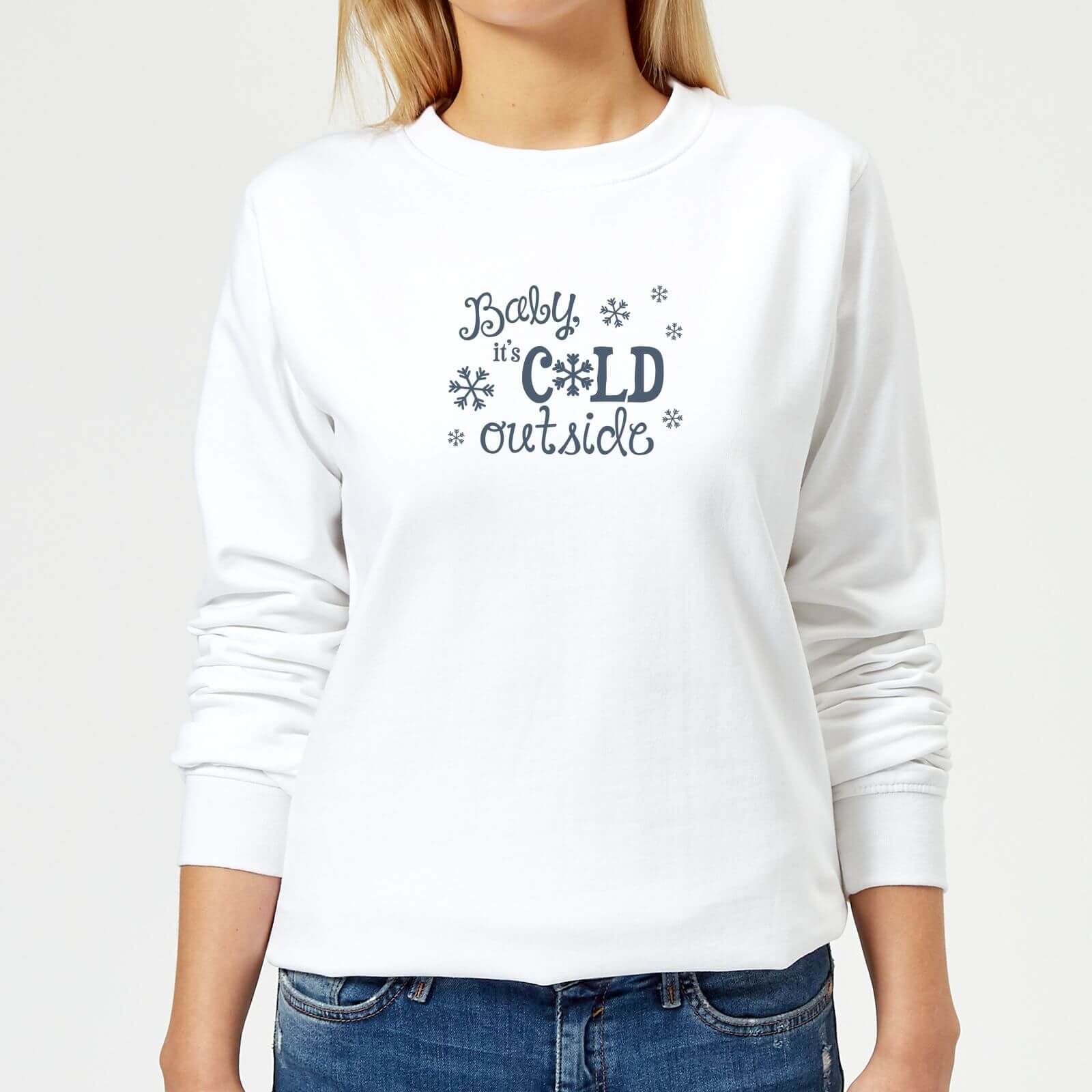 Cold outside Women's Sweatshirt - White - XS - White