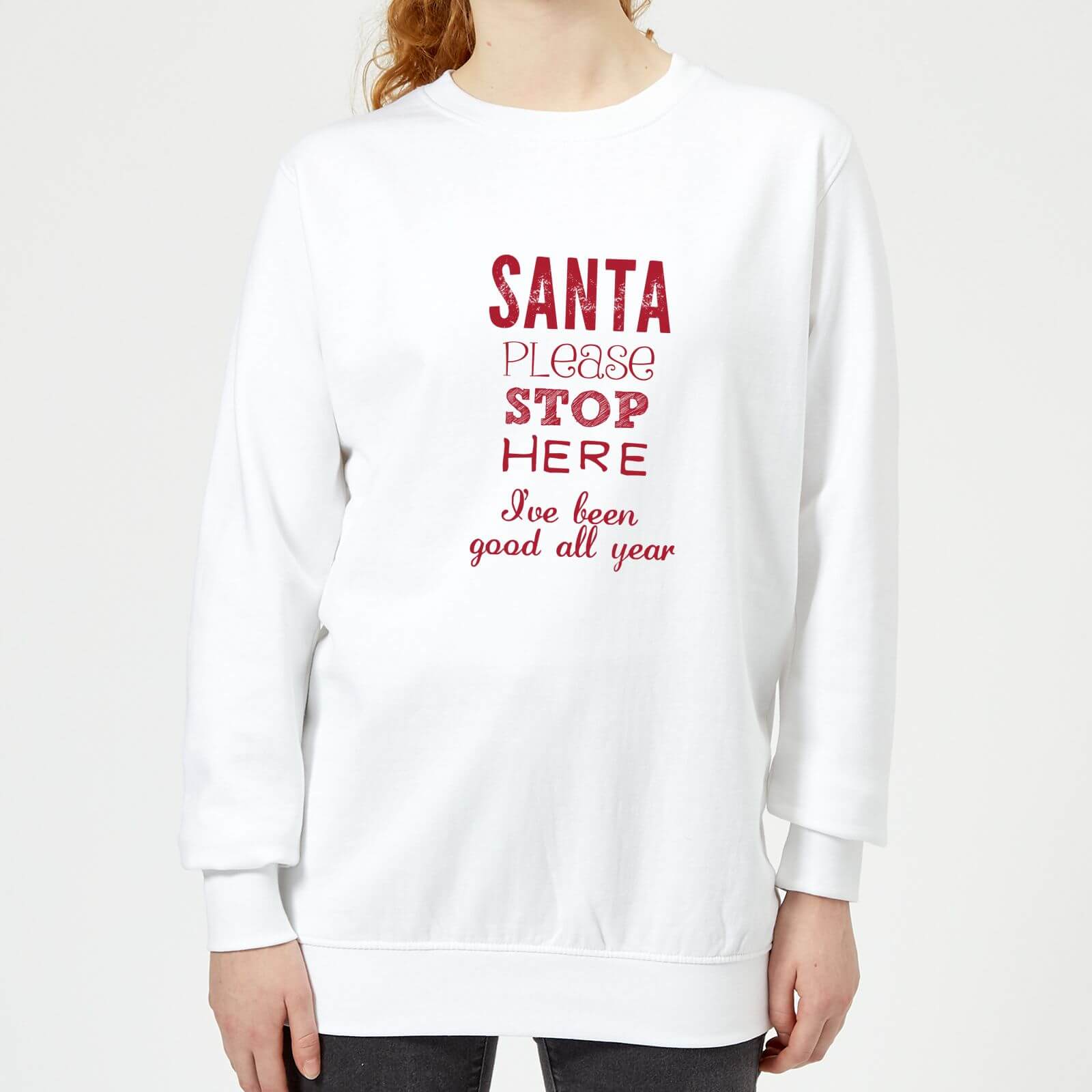 Please santa Women's Sweatshirt - White - XS - White