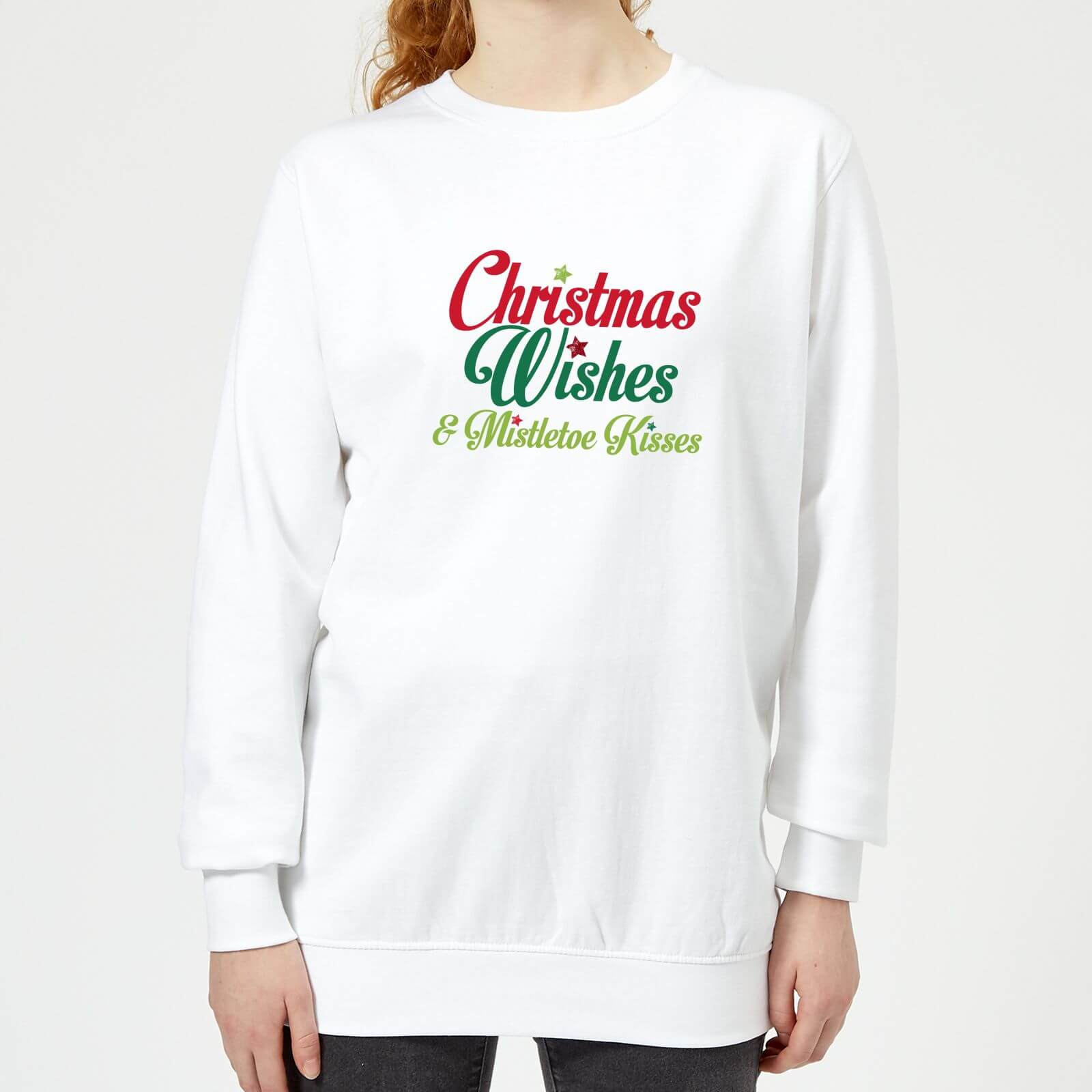 Mistletoe Kisses Women's Sweatshirt - White - XS - White