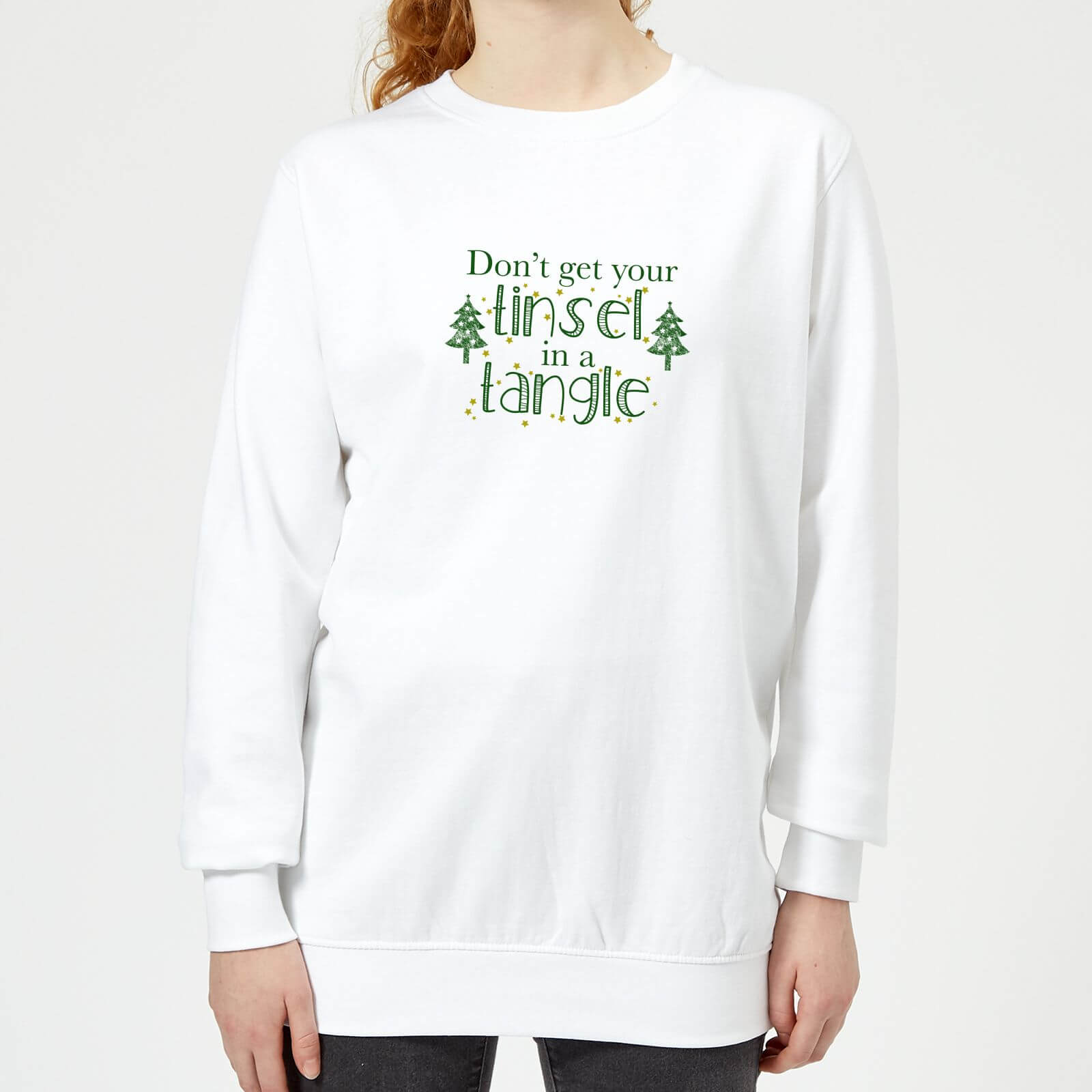 Tinsel Tangle Women's Sweatshirt - White - XS - White