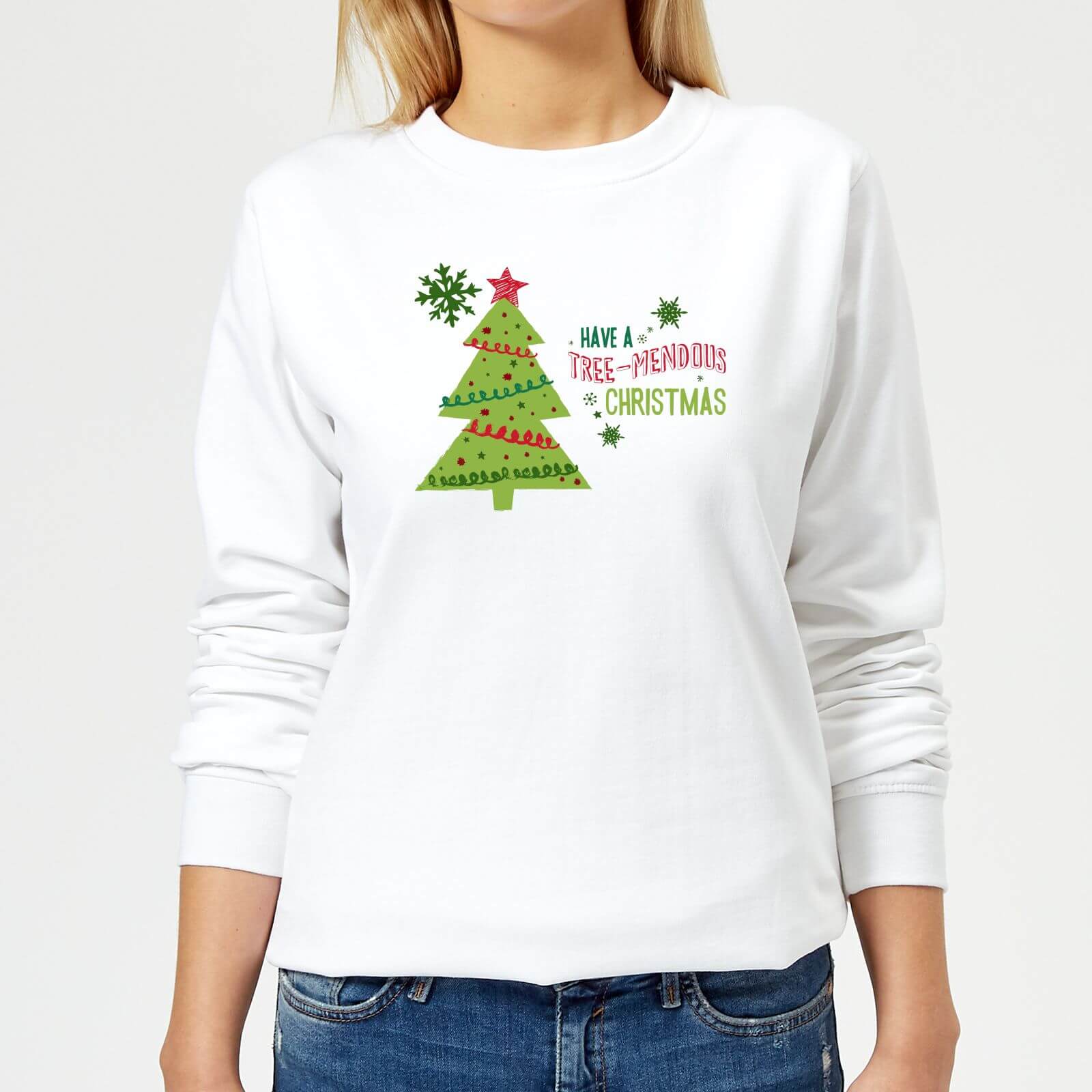 Tree Mendous Women's Sweatshirt - White - XS - White