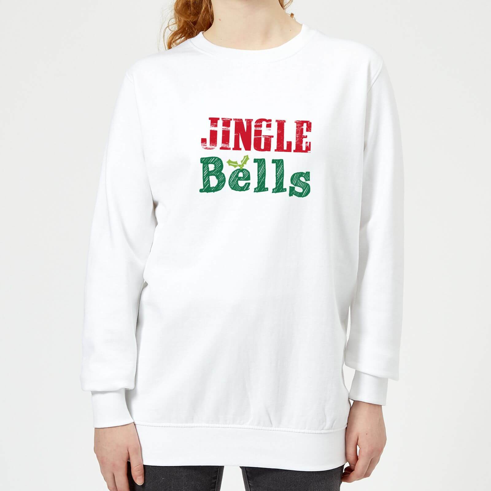 Jingle Bells Women's Sweatshirt - White - XS