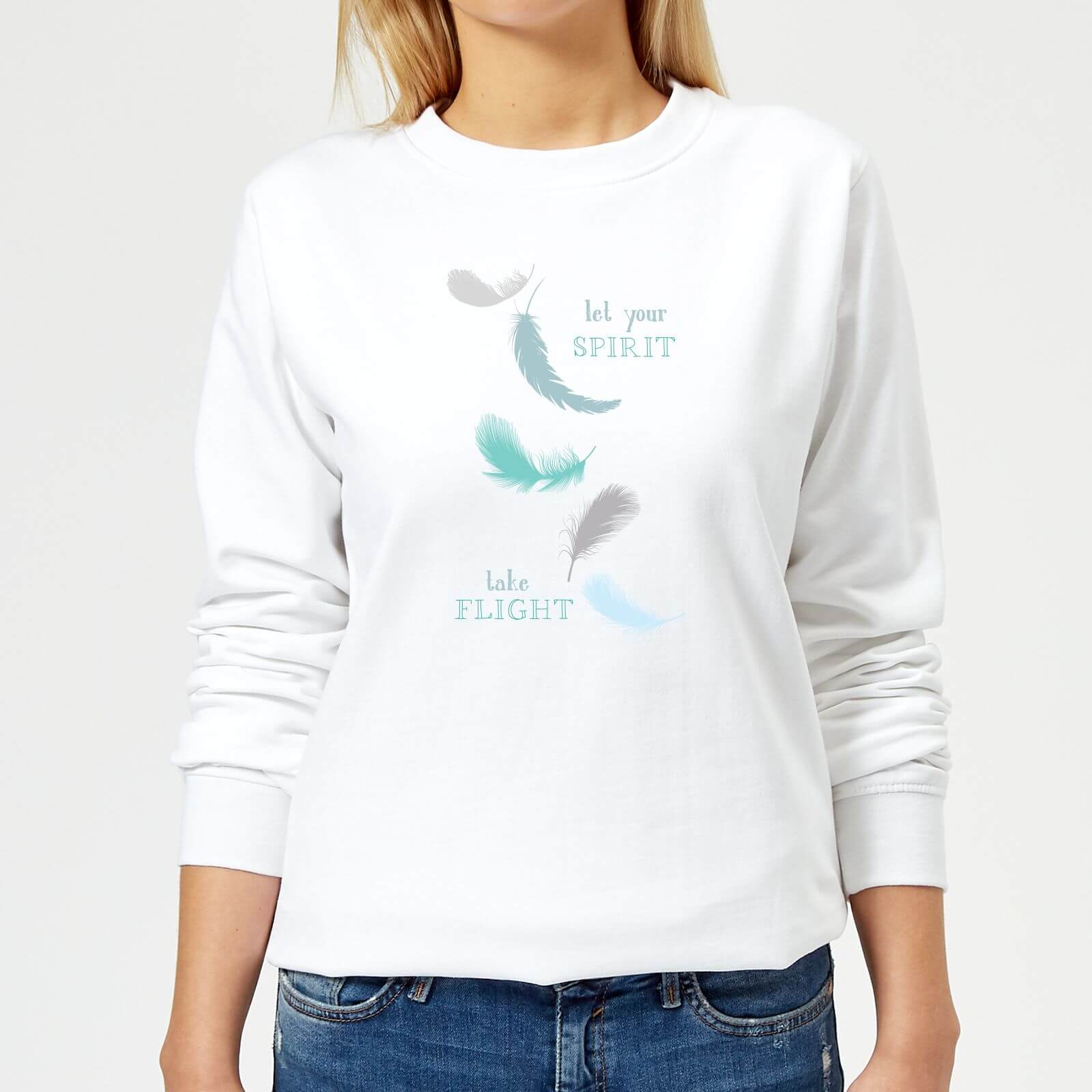 Spirit Flight Women's Sweatshirt - White - XS - White