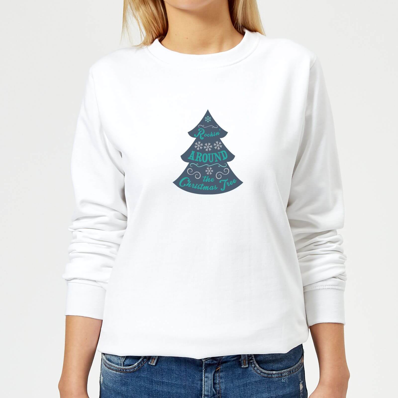 Christmas tree Women's Sweatshirt - White - XS - White