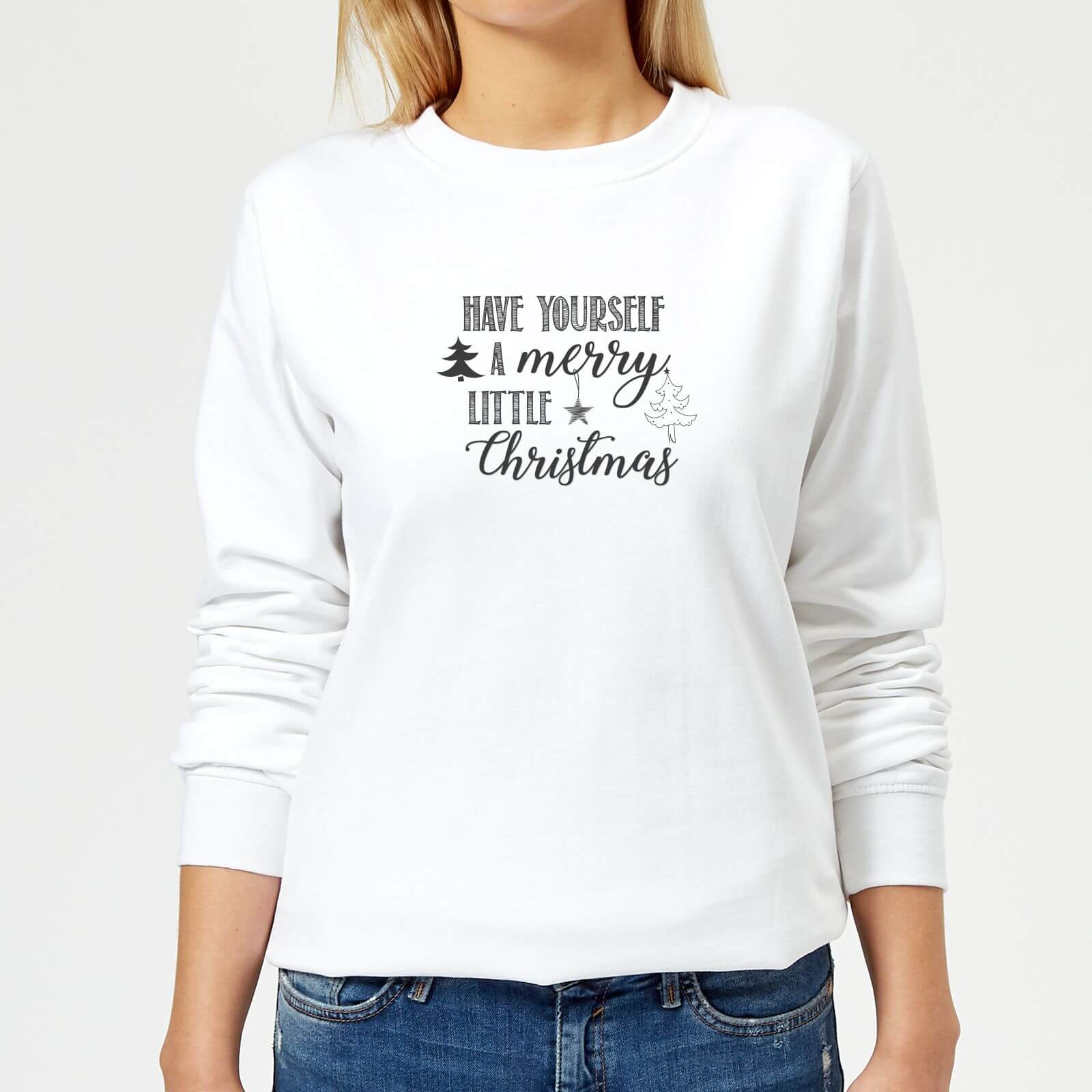 Merry little Christmas Women's Sweatshirt - White - XS