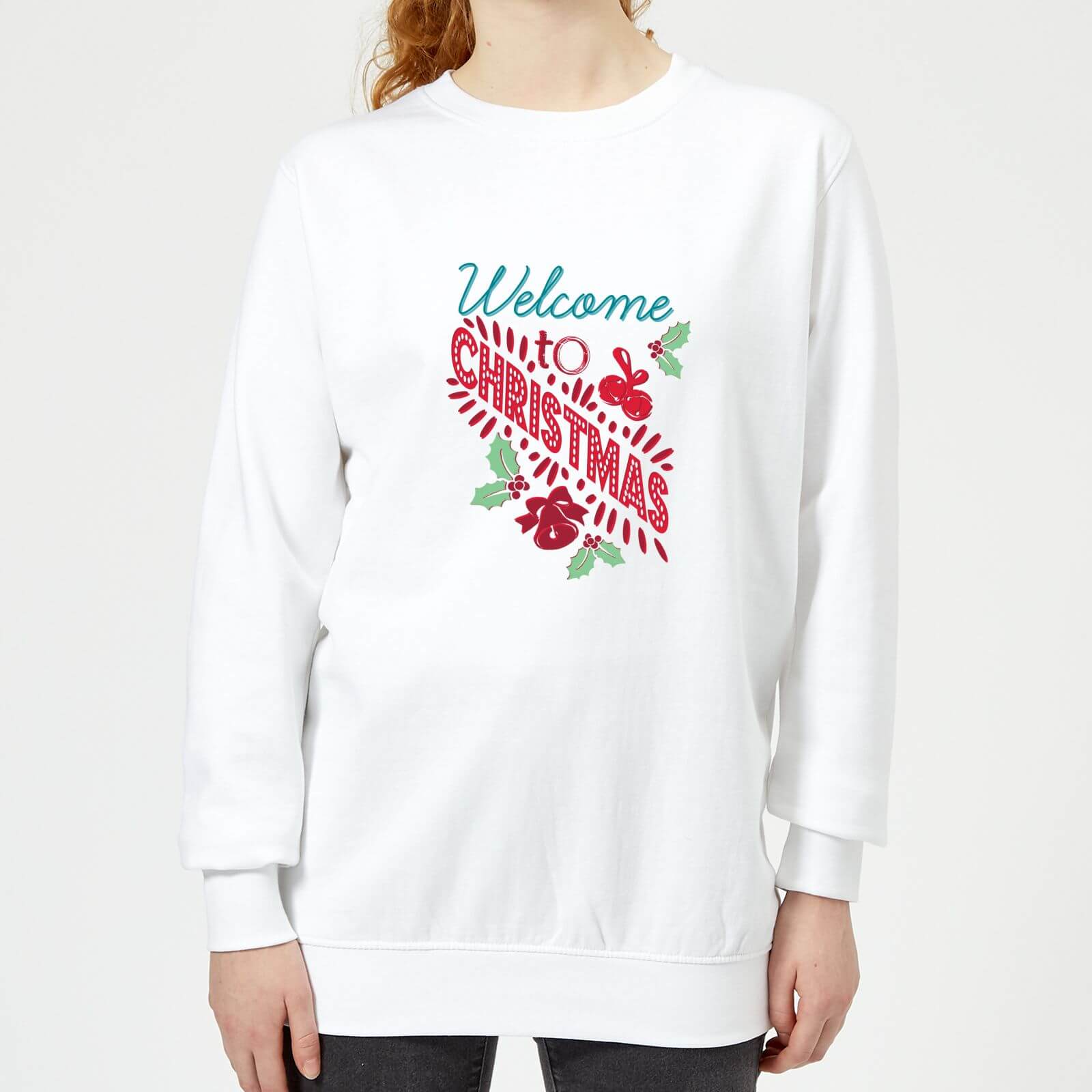 Welcome Women's Sweatshirt - White - XS - White
