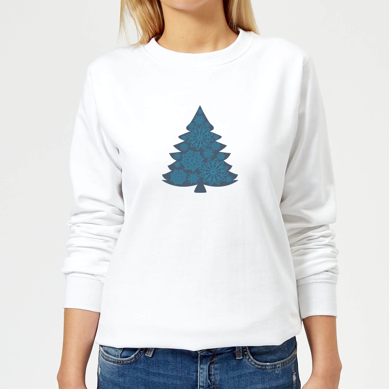 Snowflake tree Women's Sweatshirt - White - XS - White