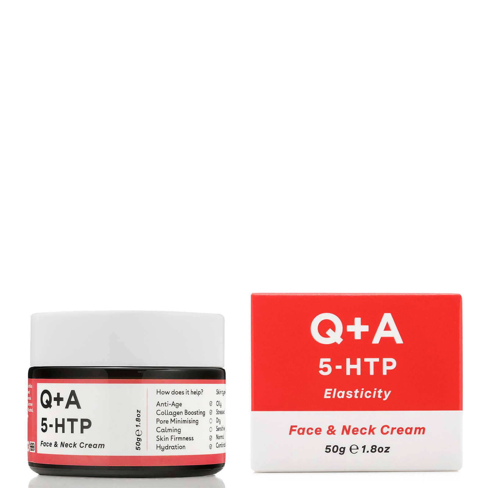 Q+A 5-HTP Face & Neck Cream 50g