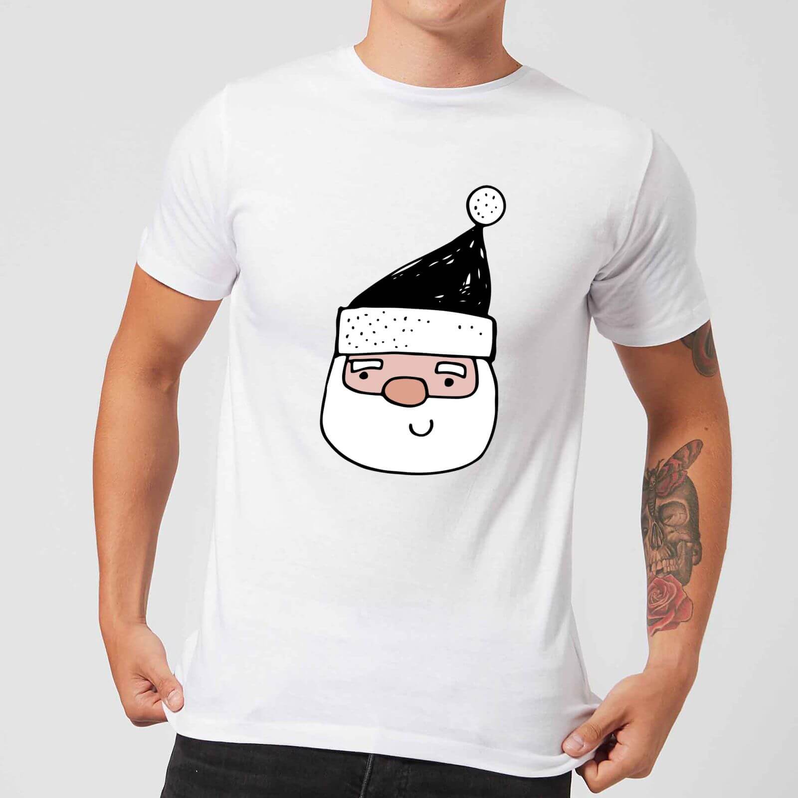 Santa Men's T-Shirt - White - S - White