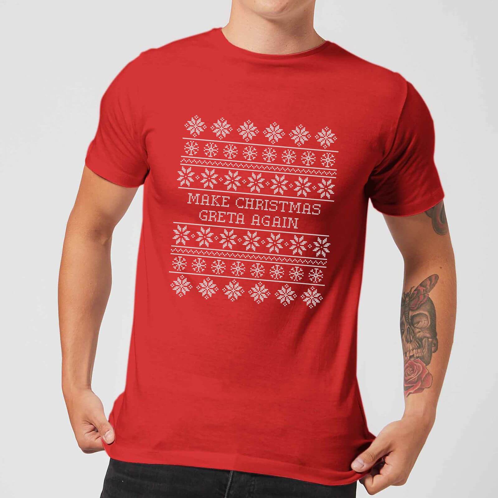 Make Christmas Greta Again Men's T-Shirt - Red - L - Red