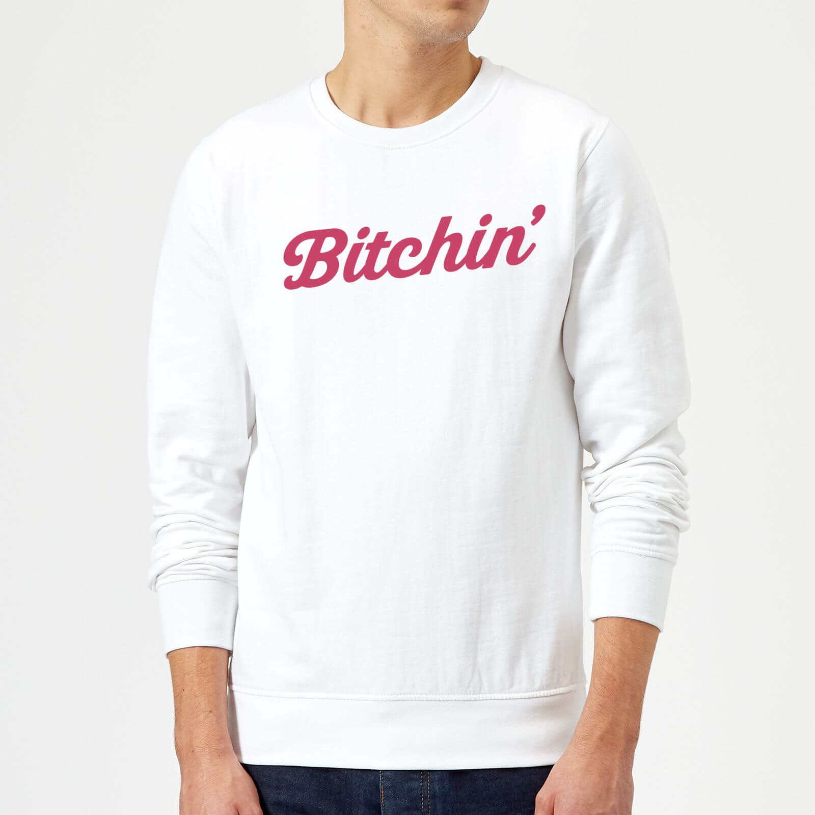 Bitchin' Sweatshirt - White - S - White