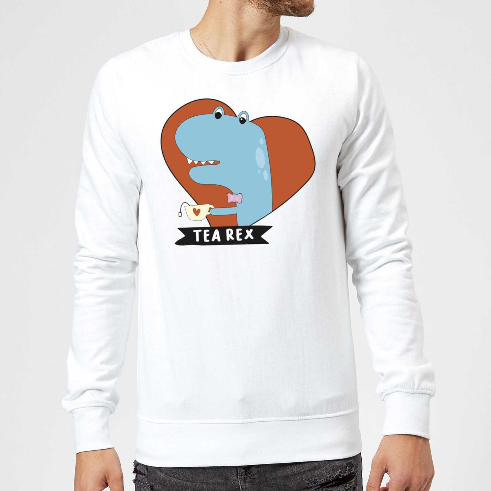 Tea Rex Sweatshirt - White - S - White