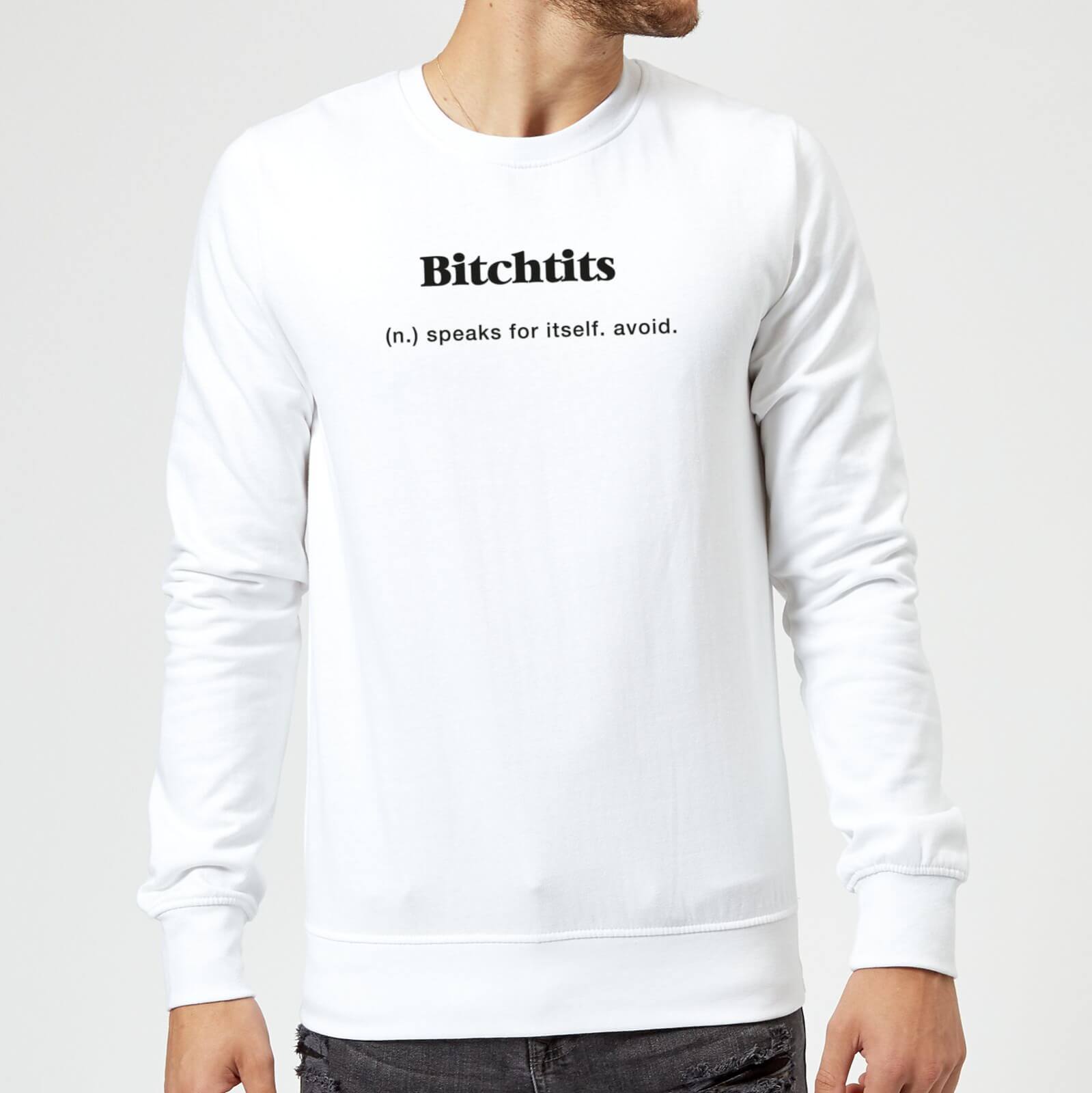 Bitchtits Sweatshirt - White - L - White