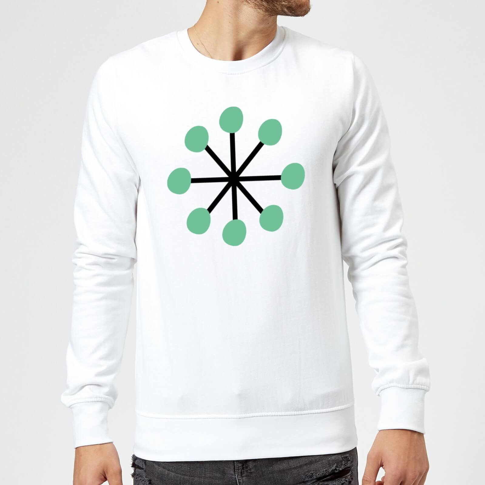 Green Star Sweatshirt - White - S - White