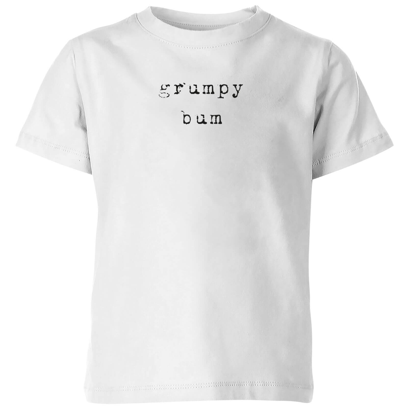 Grumpy Bum Kids' T-Shirt - White - 3-4 Years - White