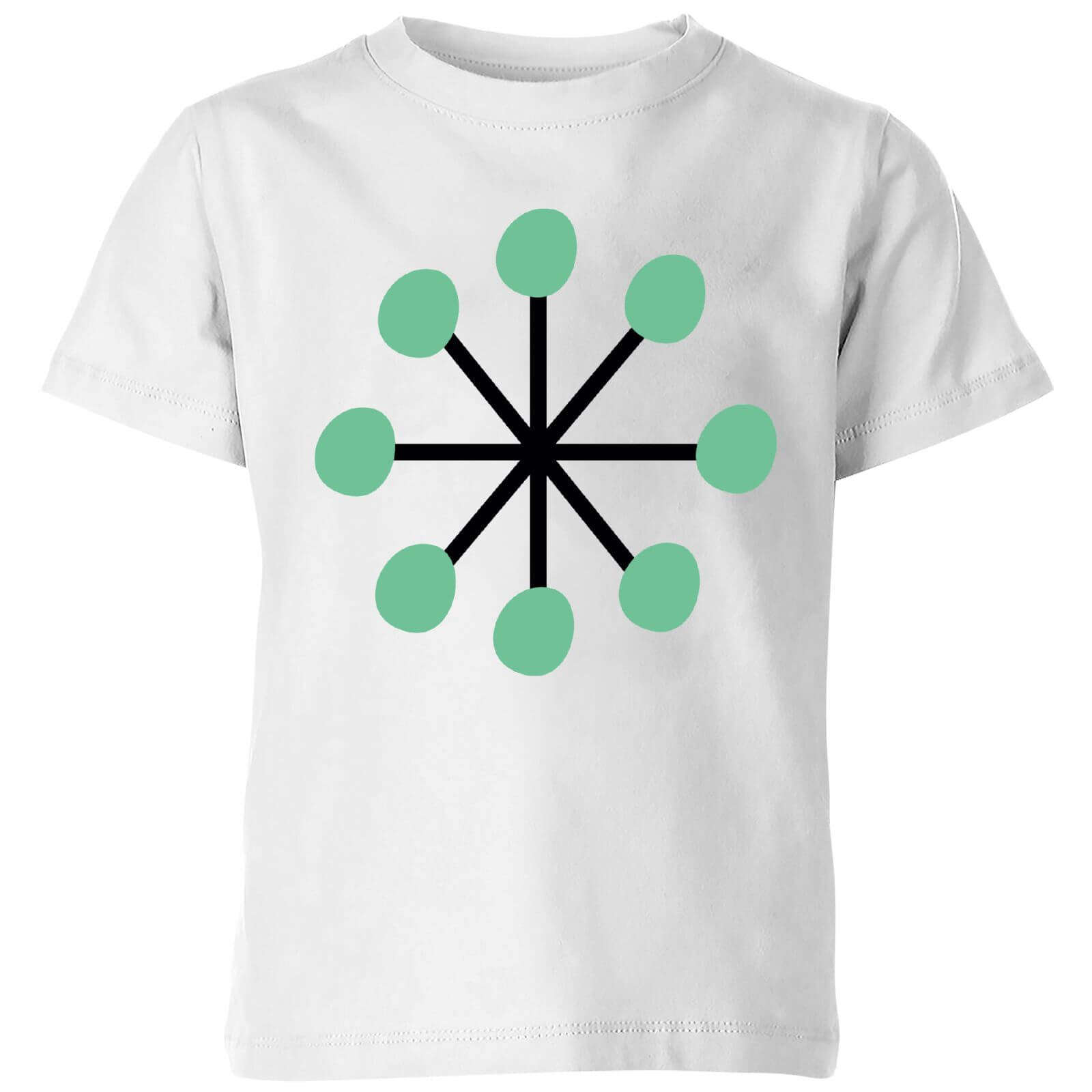 Green Star Kids' T-Shirt - White - 9-10 Years - White