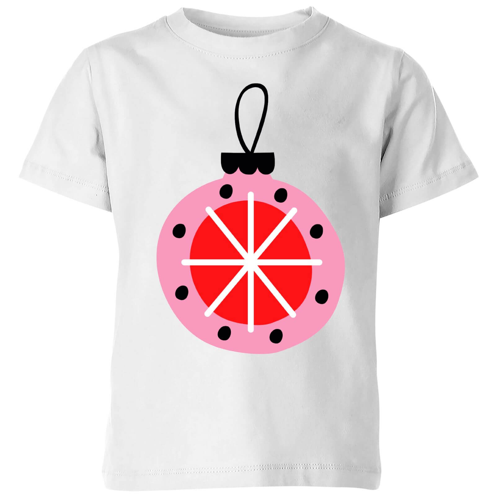 Star Bauble Kids' T-Shirt - White - 11-12 Years - White
