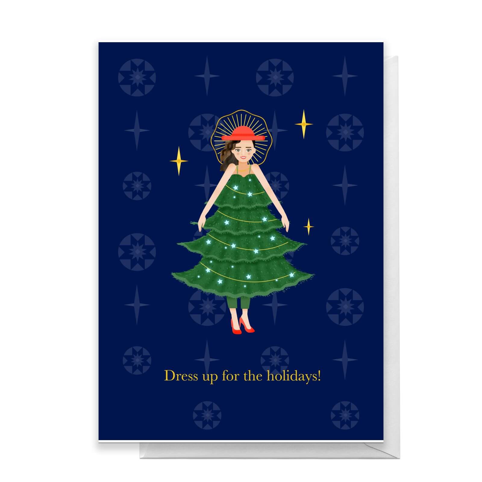 Dress Up For The Holidays! Greetings Card - Large Card