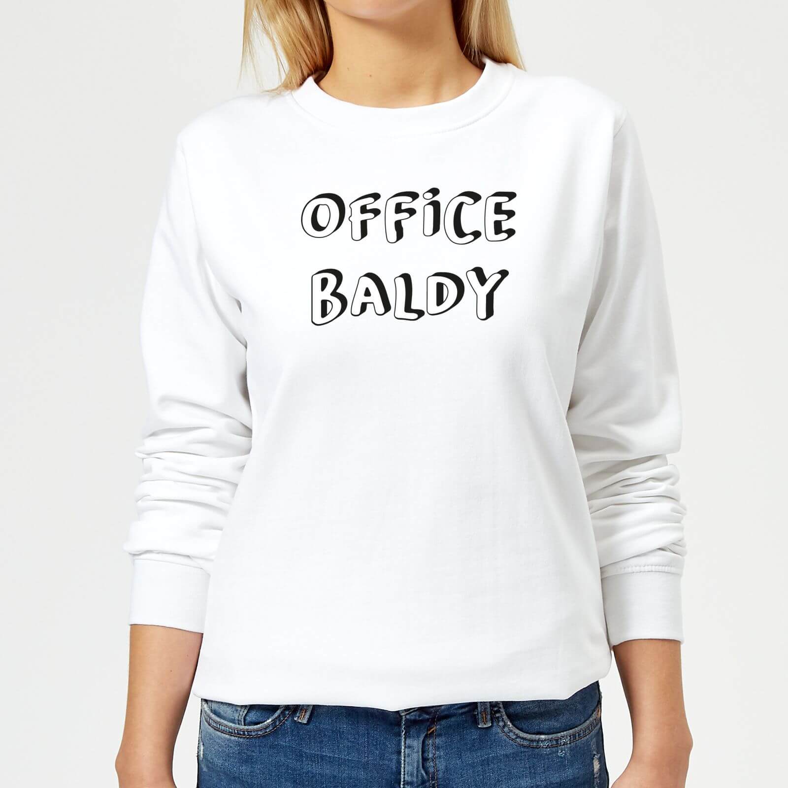 Office Baldy Women's Sweatshirt - White - XS - White