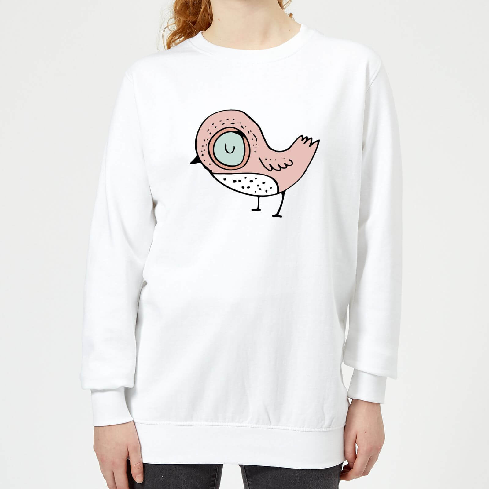 Christmas Bird Women's Sweatshirt - White - XS - White