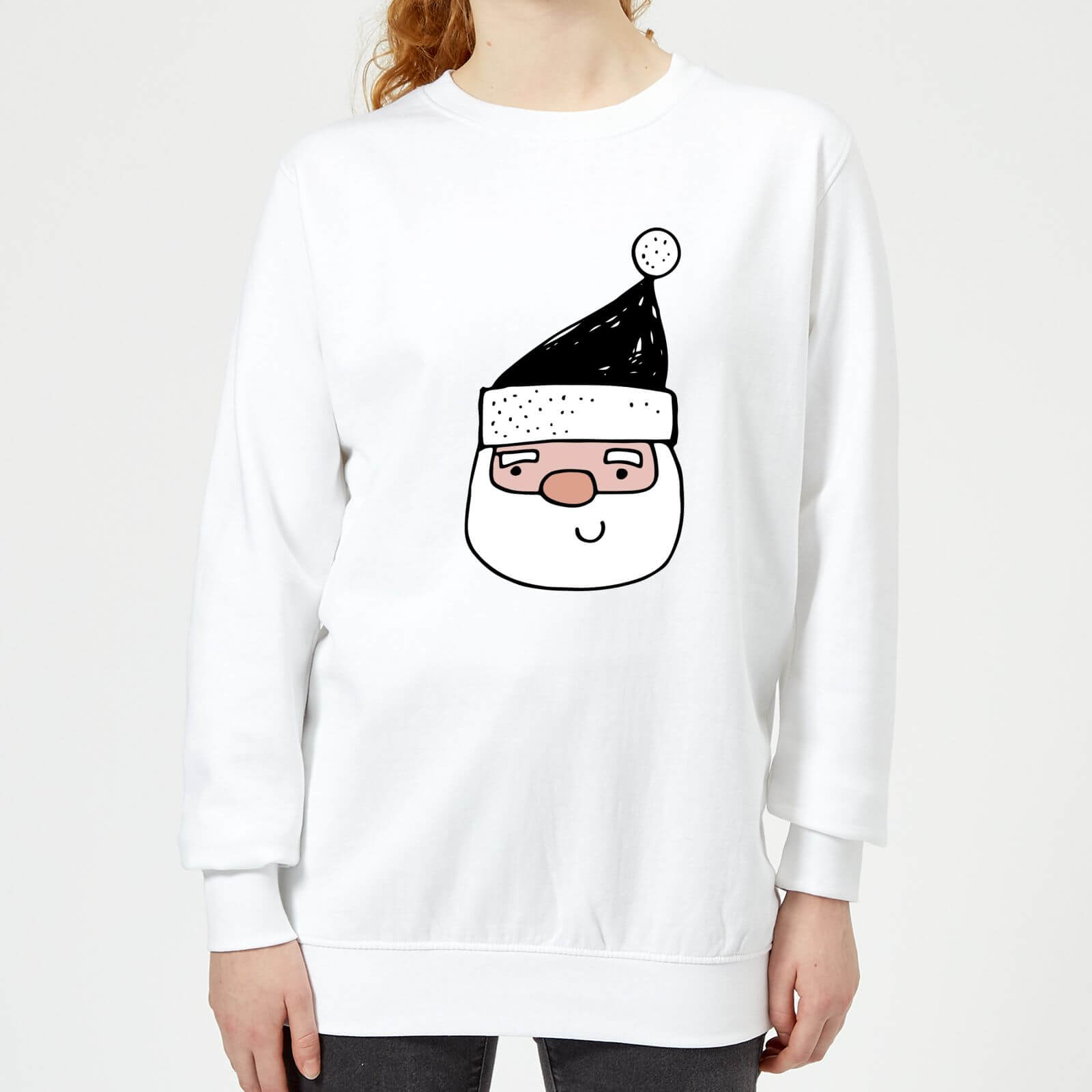 Santa Women's Sweatshirt - White - XS - White