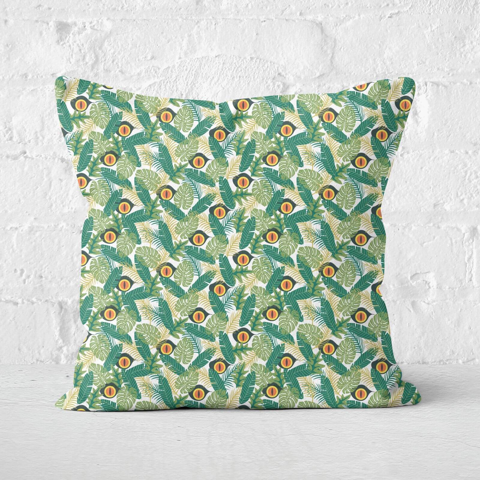 Green Jurassic Park Square Cushion 40x40cm - 50x50cm - Soft Touch