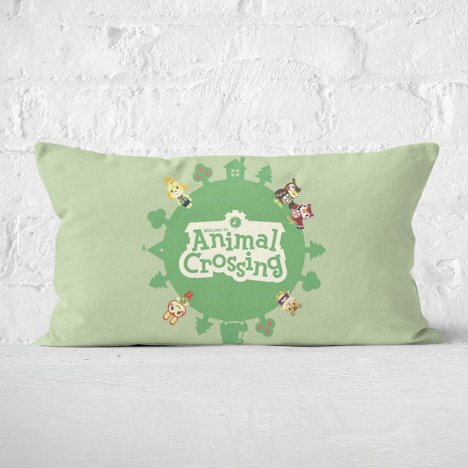 

Animal Crossing Rectangular Cushion - Eco Friendly