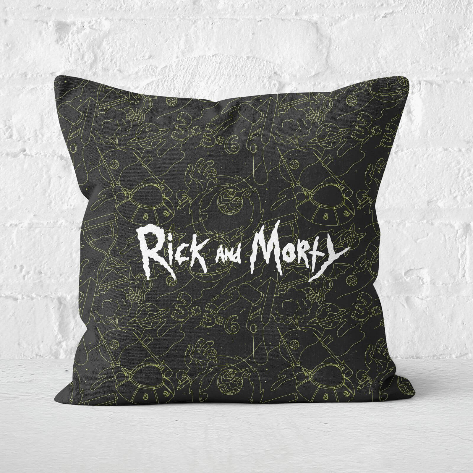 Rick And Morty Square Cushion - 40x40cm - Eco Friendly