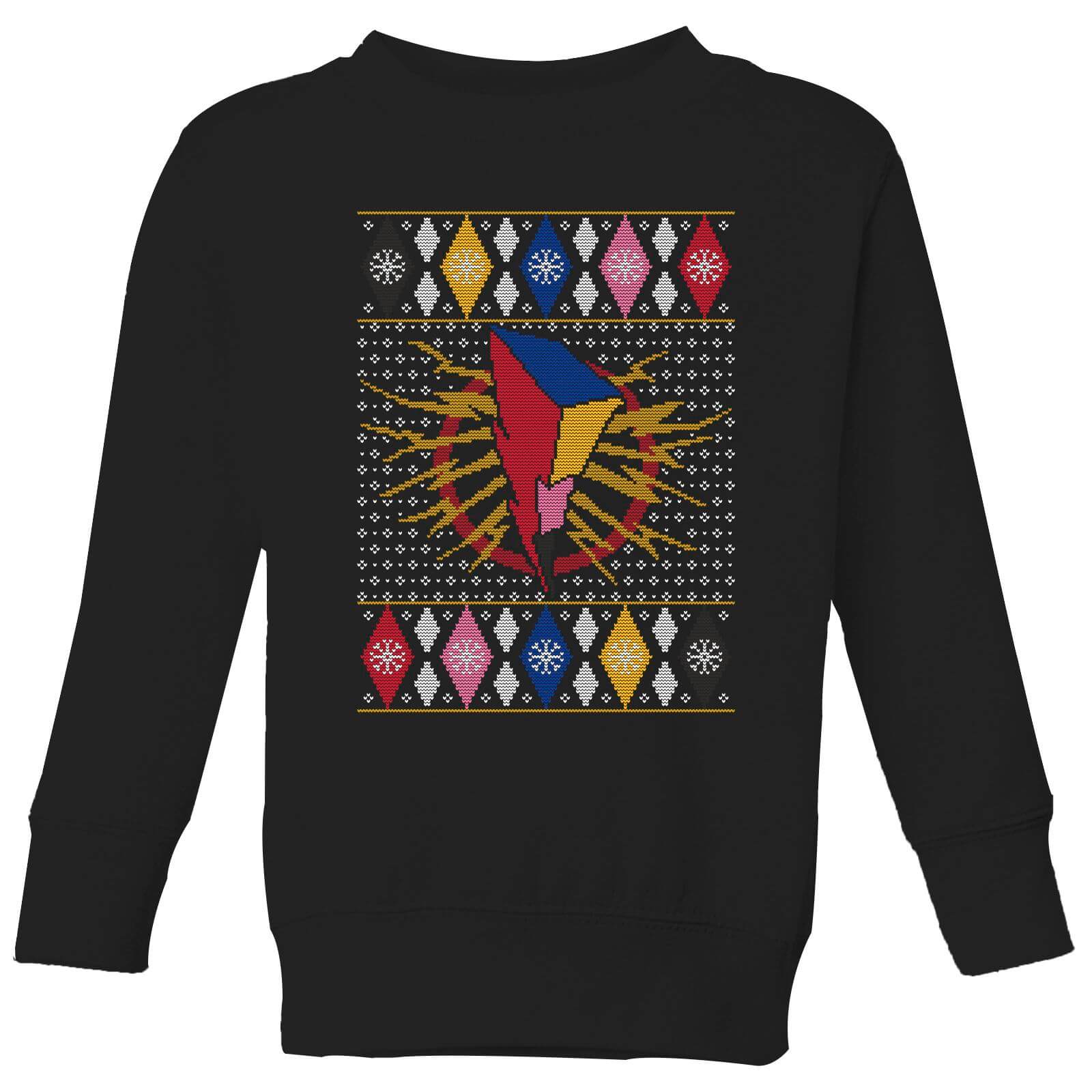 Power Rangers Kids' Christmas Sweatshirt - Black - 3-4 Years