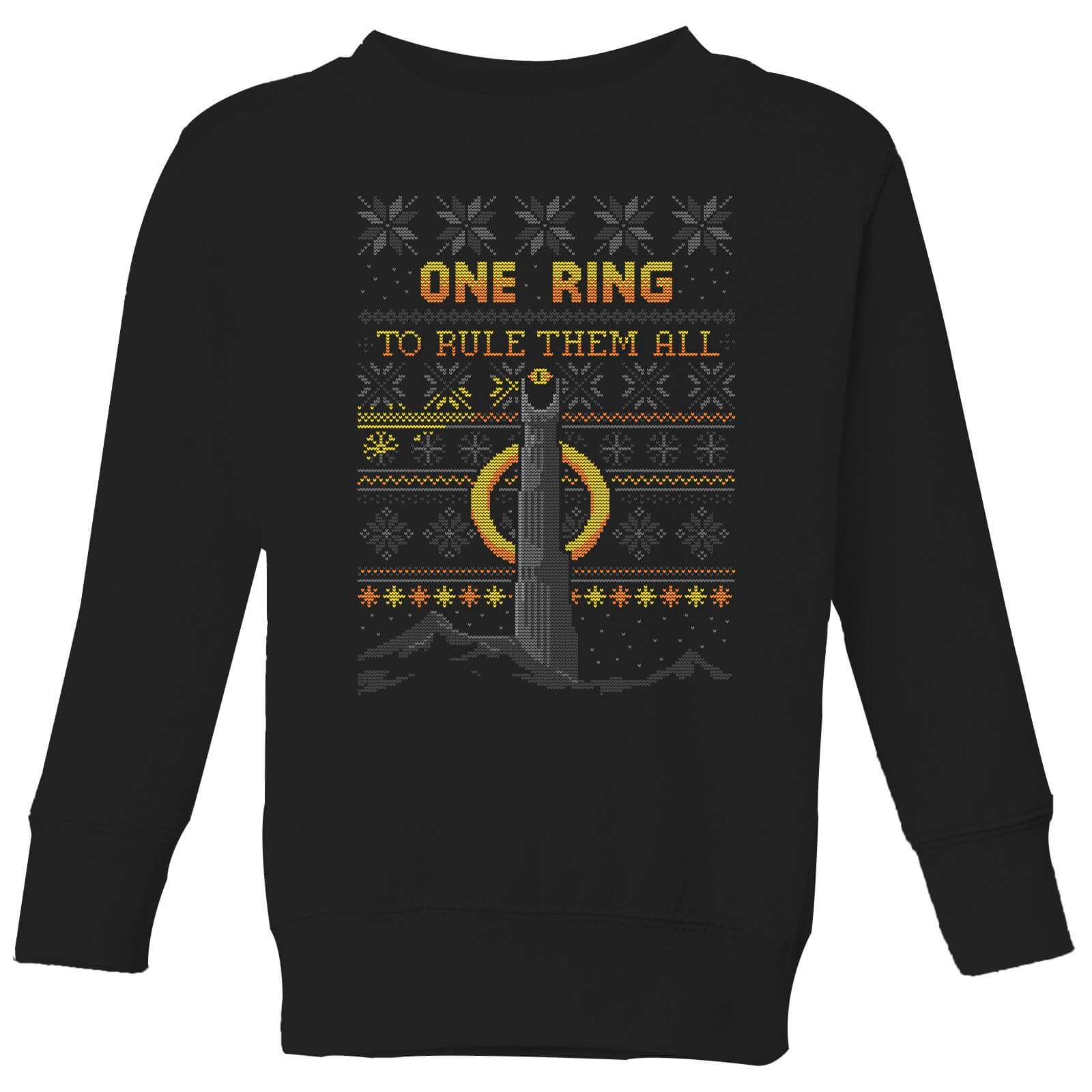 The Lord of the Rings One Ring Pull de Noel pour enfants in Noir - 3-4 ans