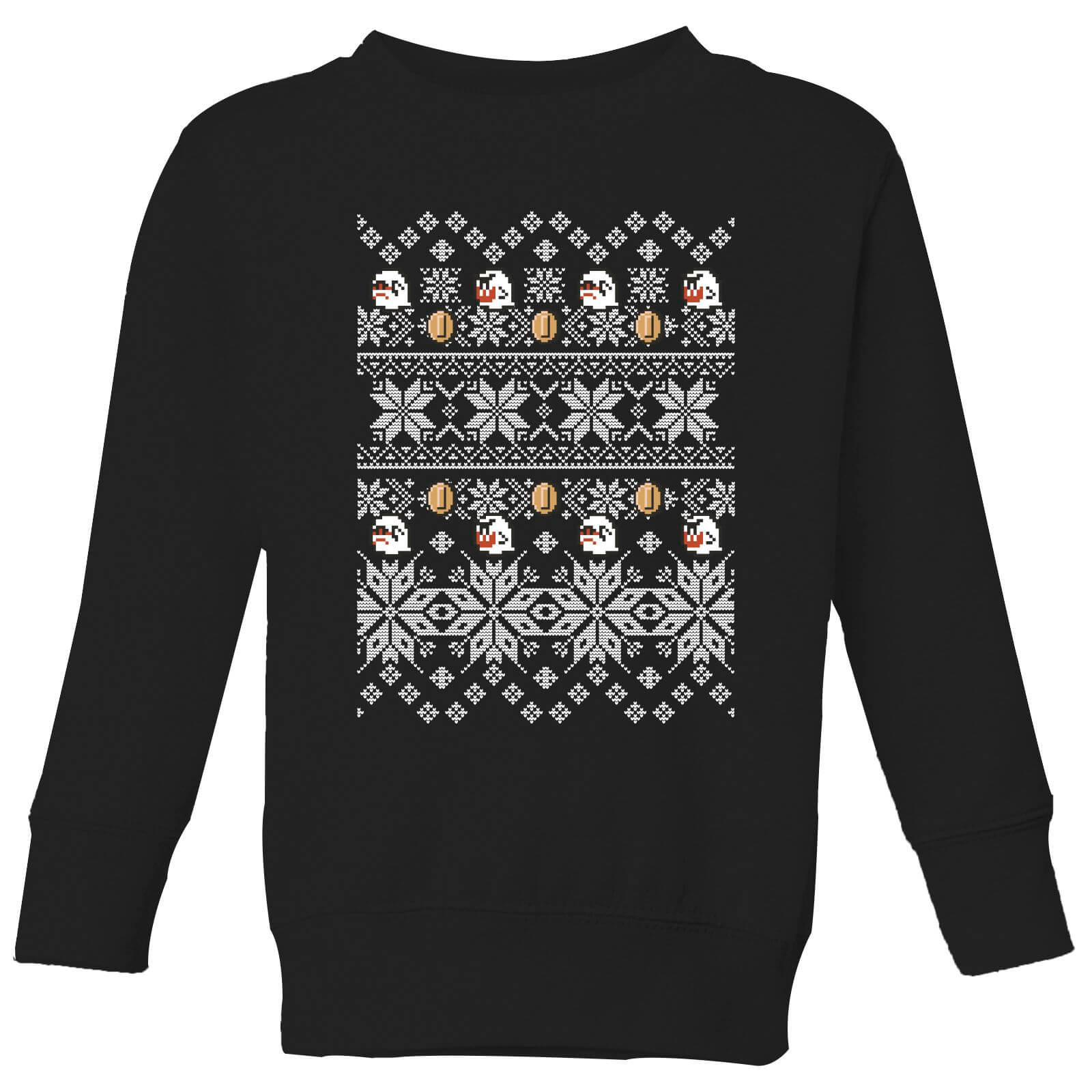 

Nintendo Super Mario Retro Boo Kids' Christmas Sweatshirt - Black - 5-6 ans