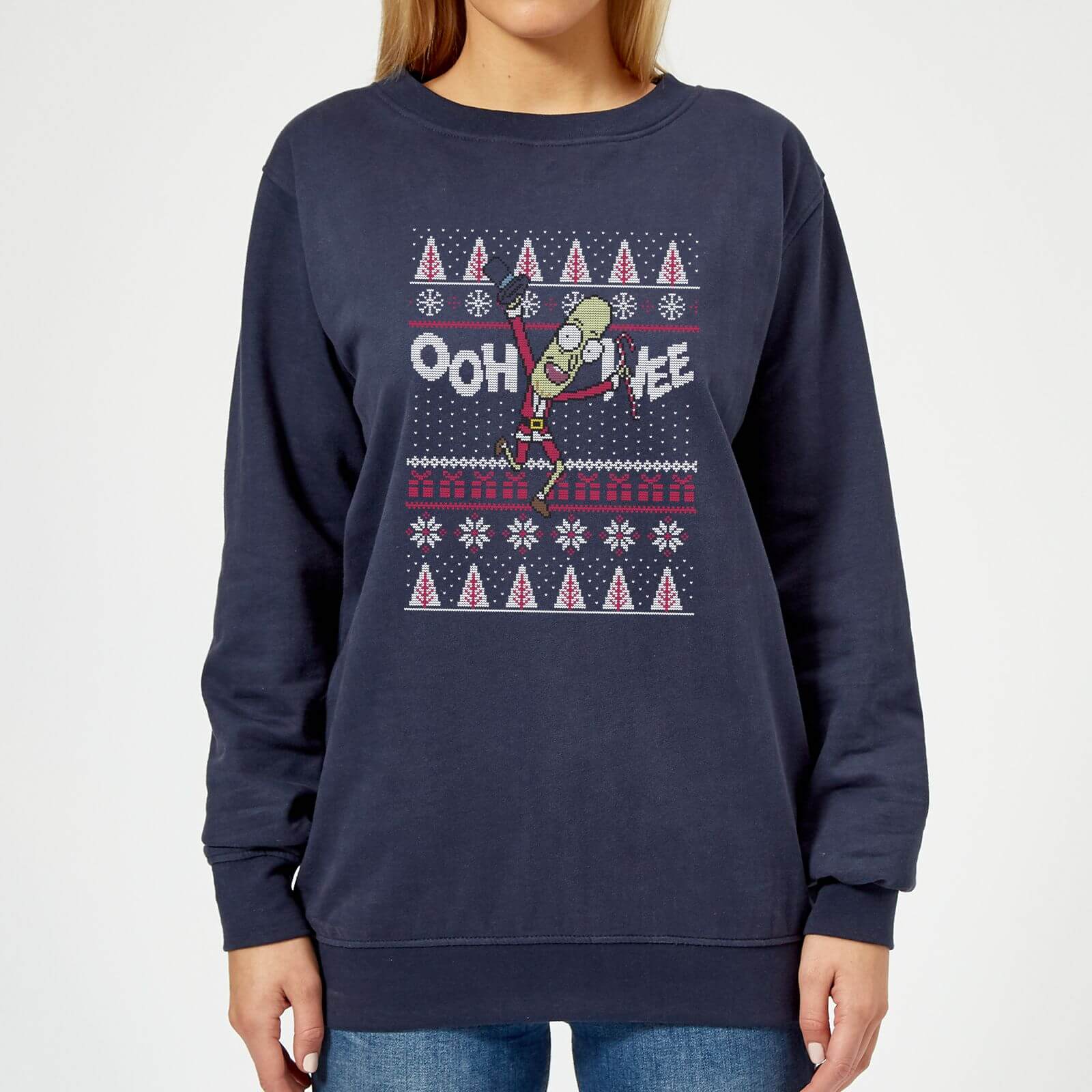 

Rick and Morty Ooh Wee Maglione Natalizio Donna - Blu Navy - XS