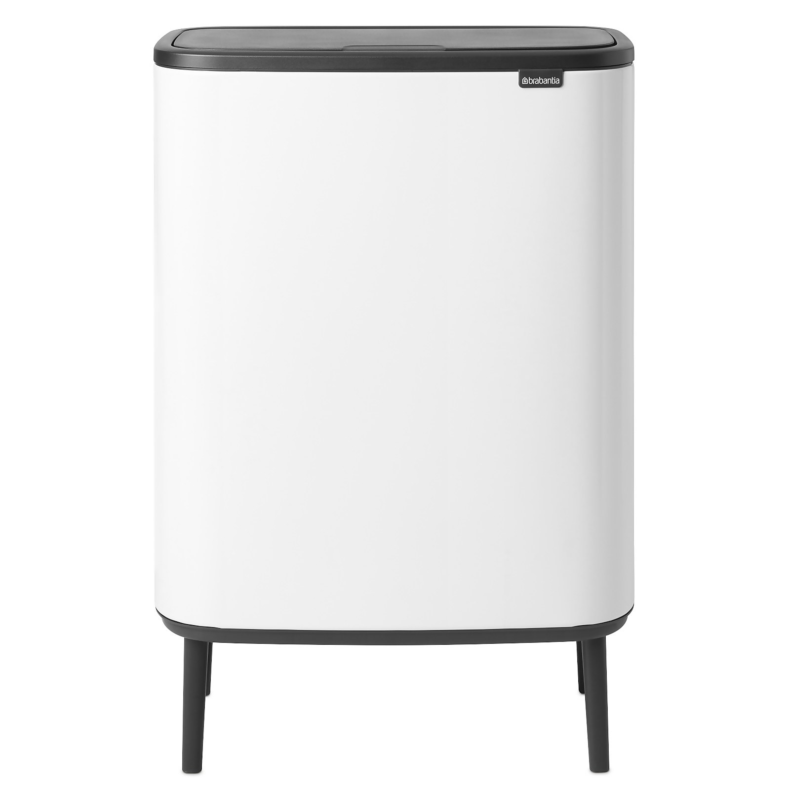Photos - Other household chemicals Brabantia Bo Touch Bin Hi - 2 x 30 Litre - White 130601 