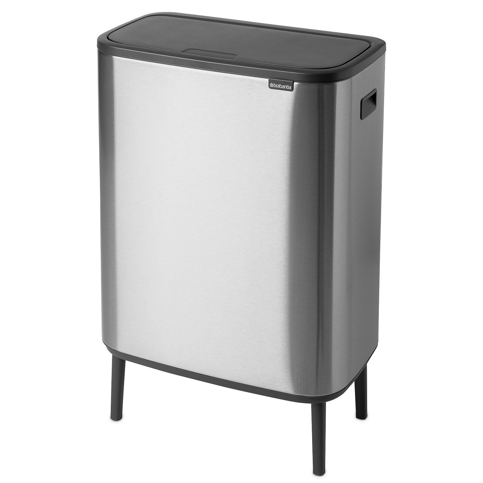 Brabantia Bo Touch Bin Hi - 2 x 30 Litre - Matt Steel