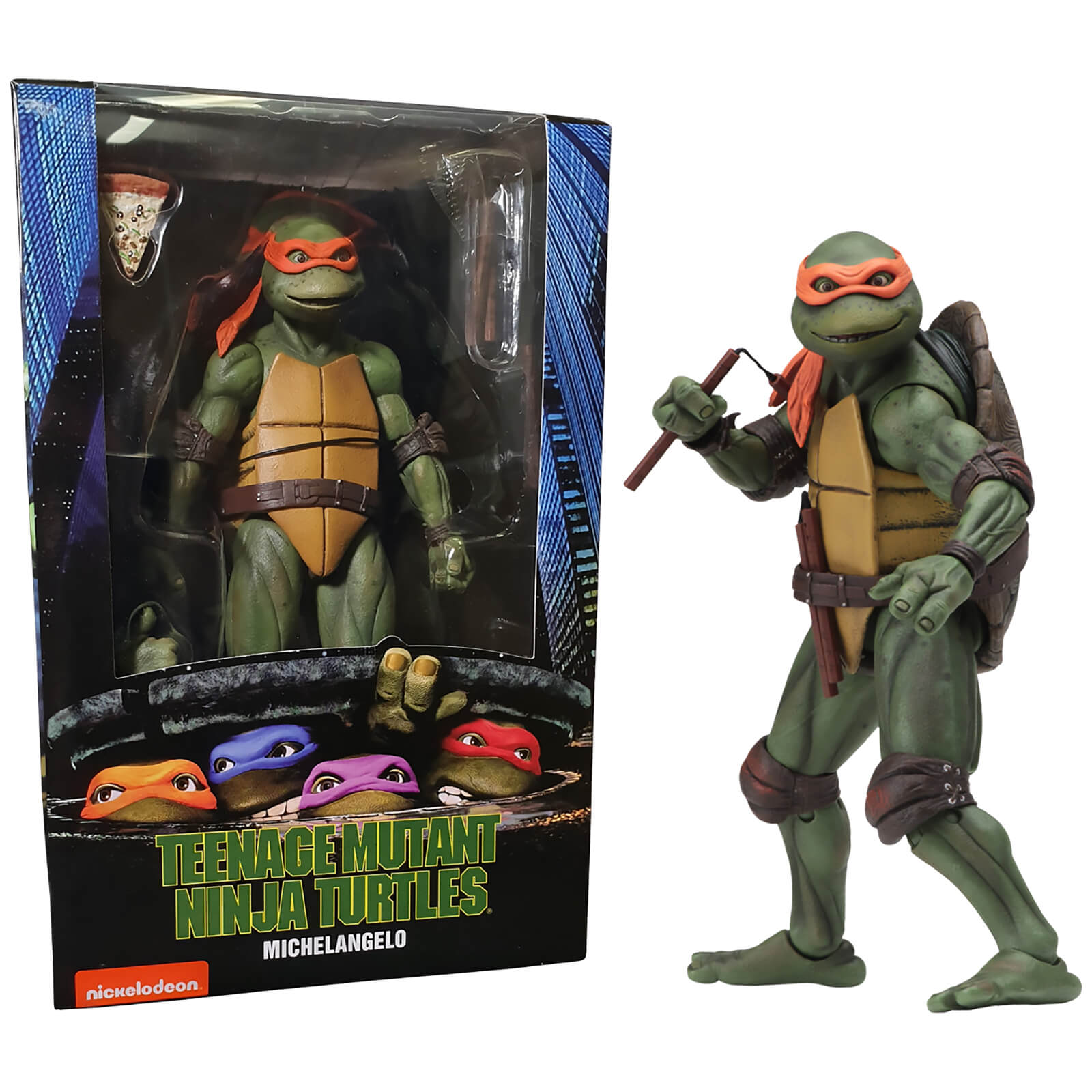 NECA Les Tortues Ninja 1990 Figurine 18 cm Michelangelo