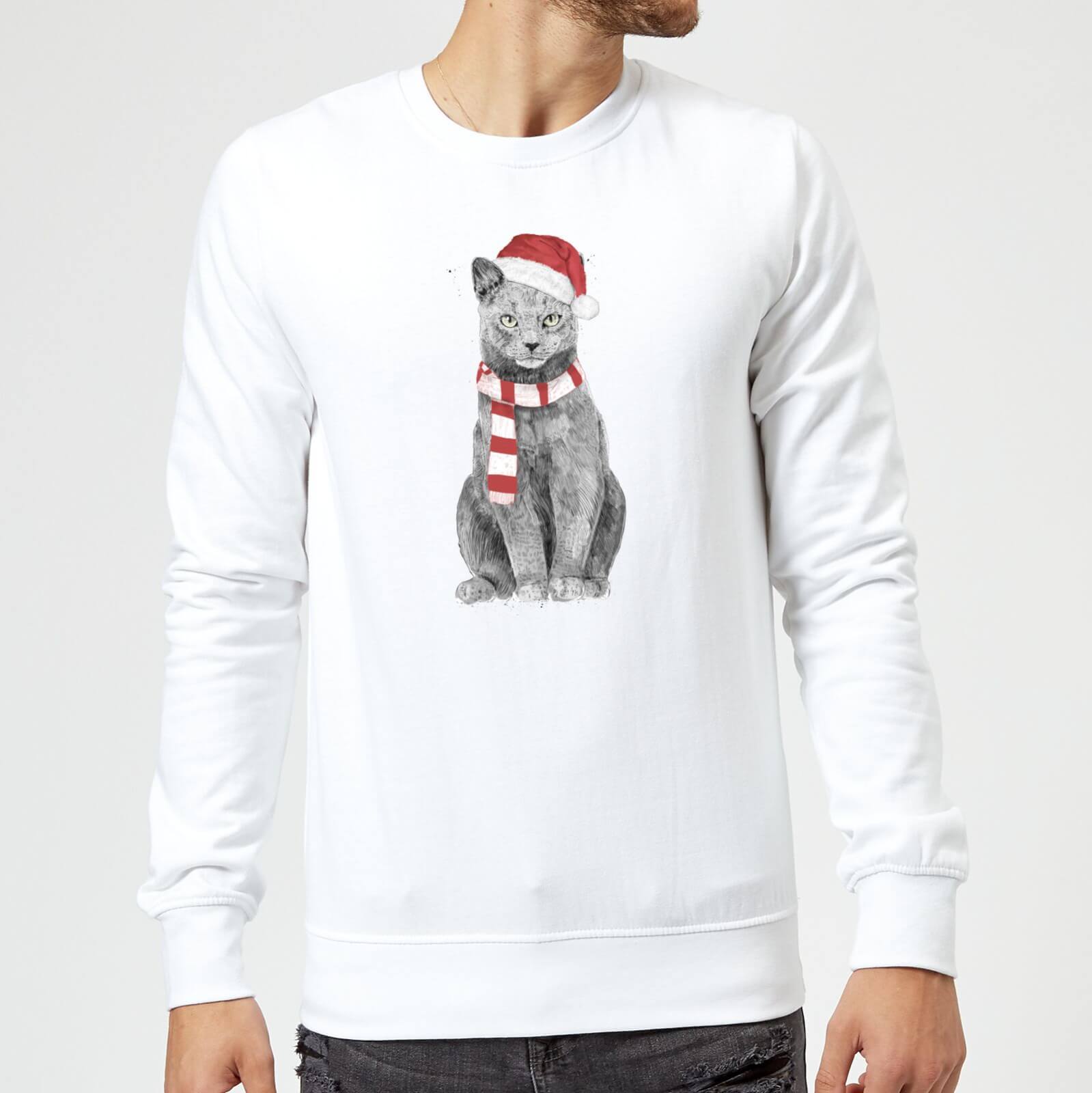 Balazs Solti Xmas Cat Sweatshirt - White - S - White